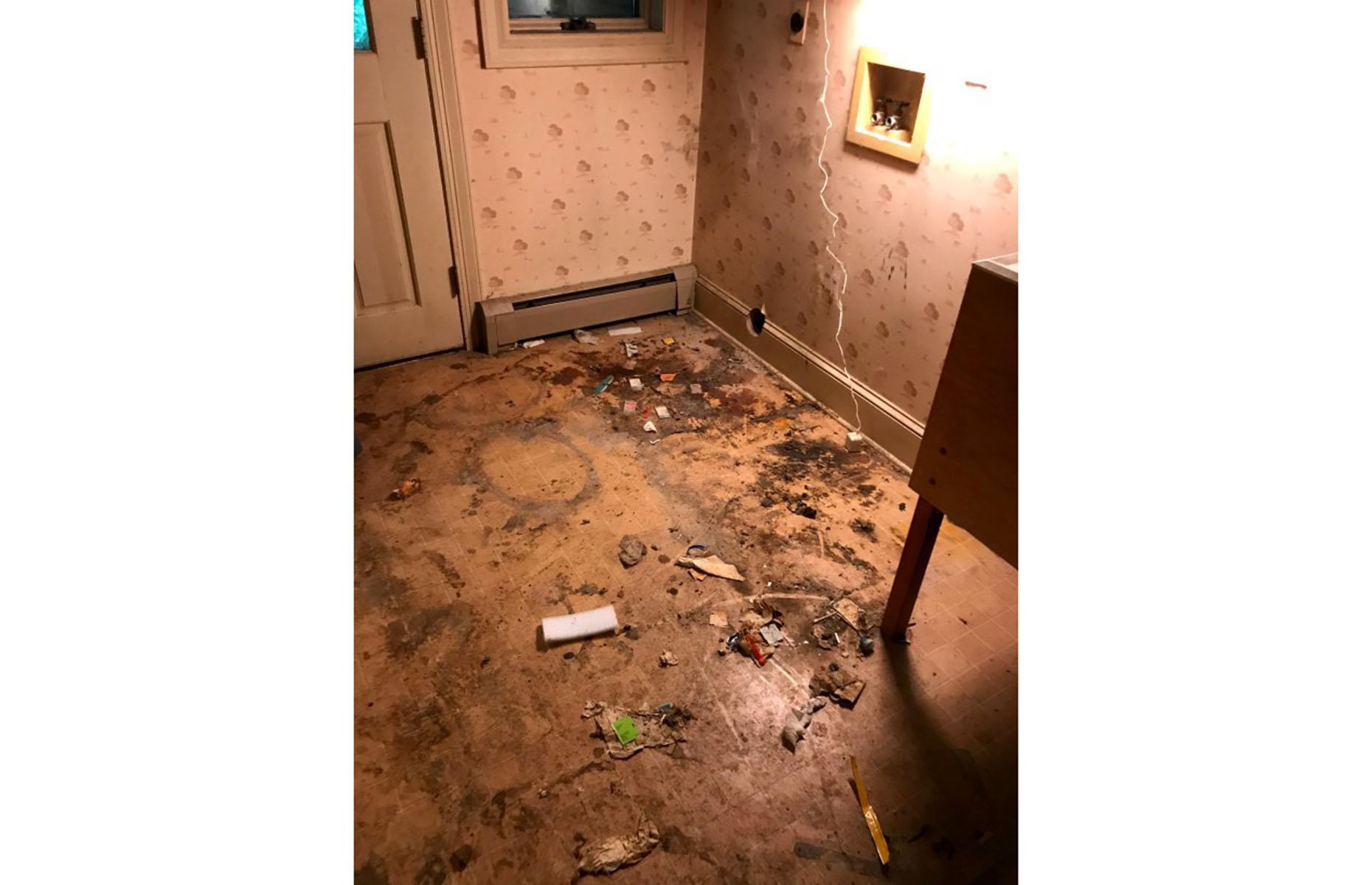 Before: the laundry room