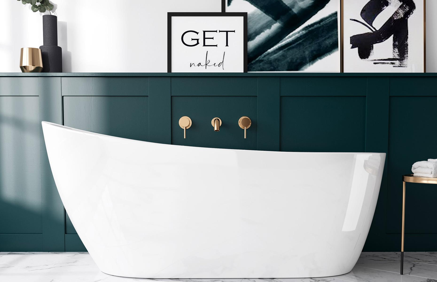 Fit a freestanding tub