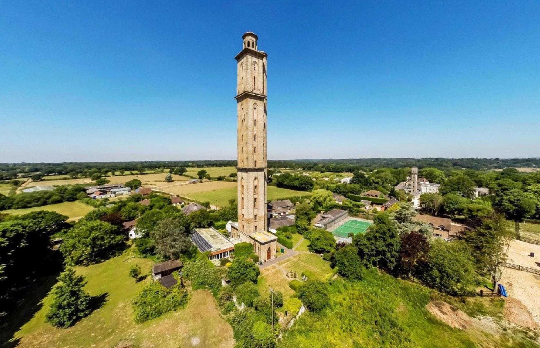Towering Victorian folly, Hampshire, UK
