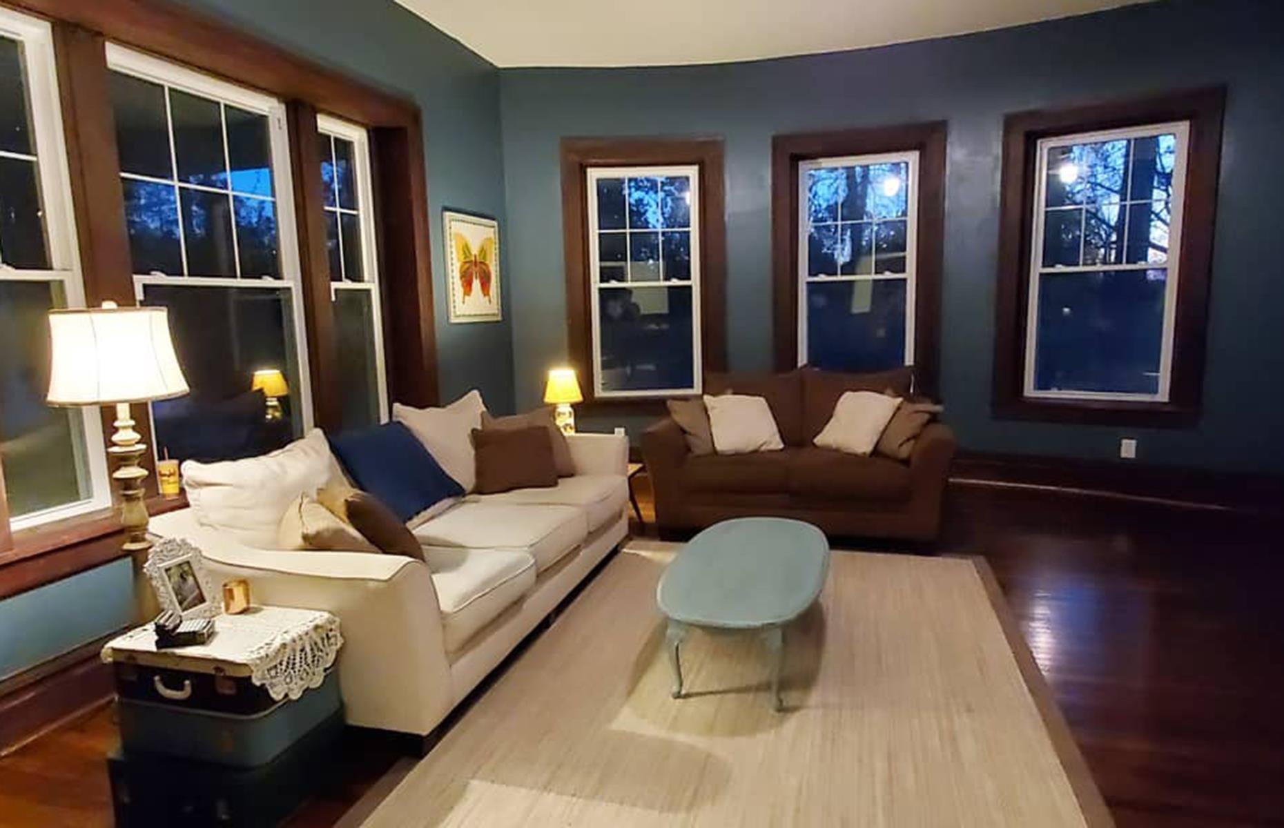 After: the living room