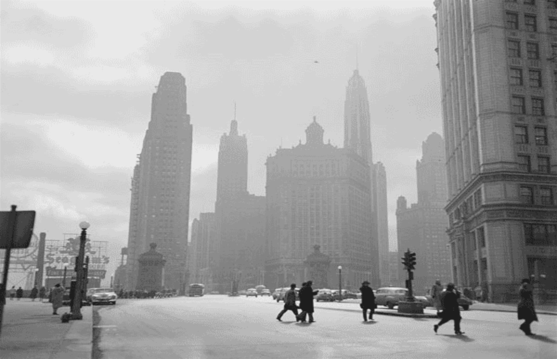 Then: North Michigan Avenue, Illinois, Chicago
