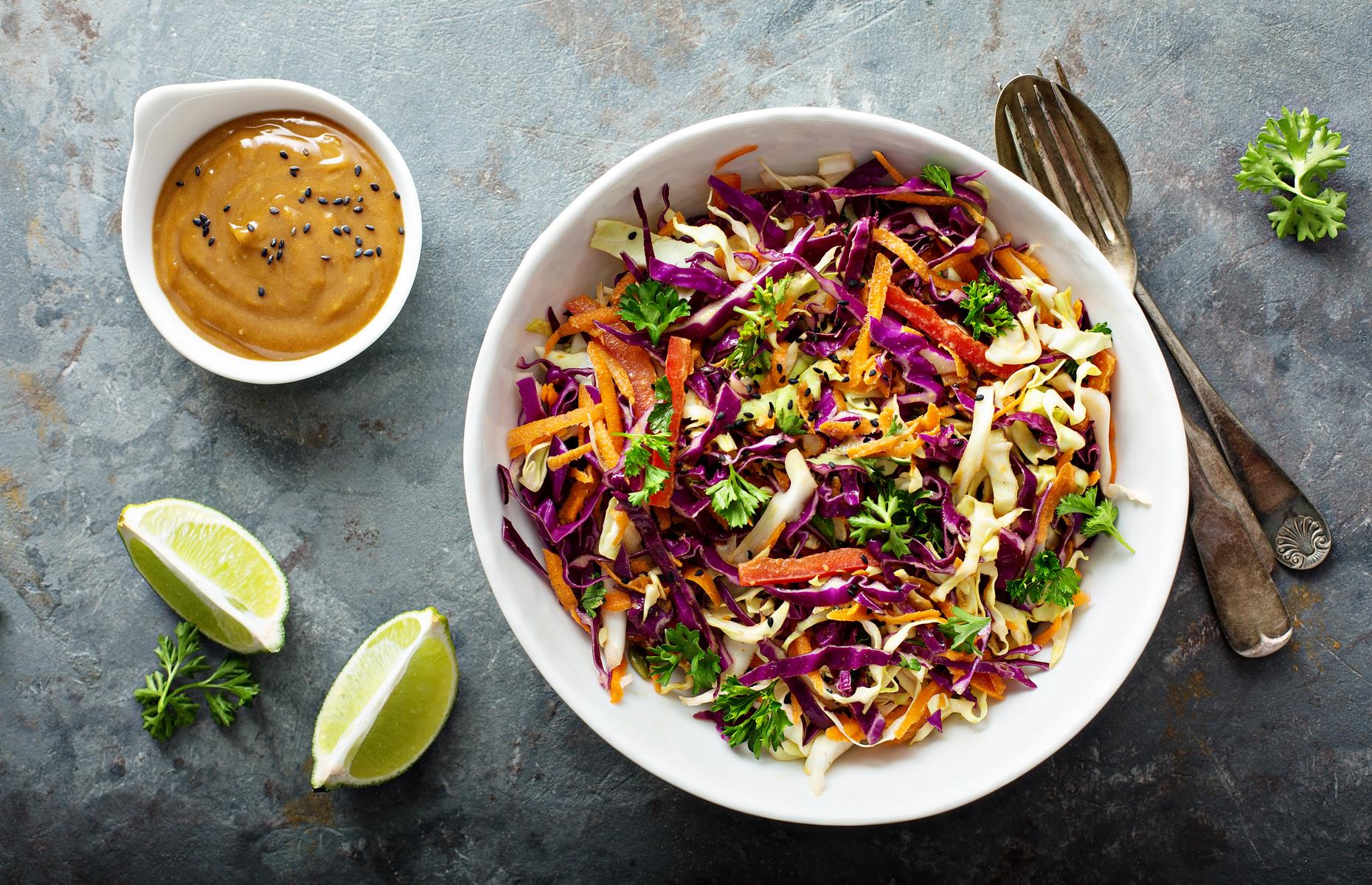 Hot and fruity coleslaw