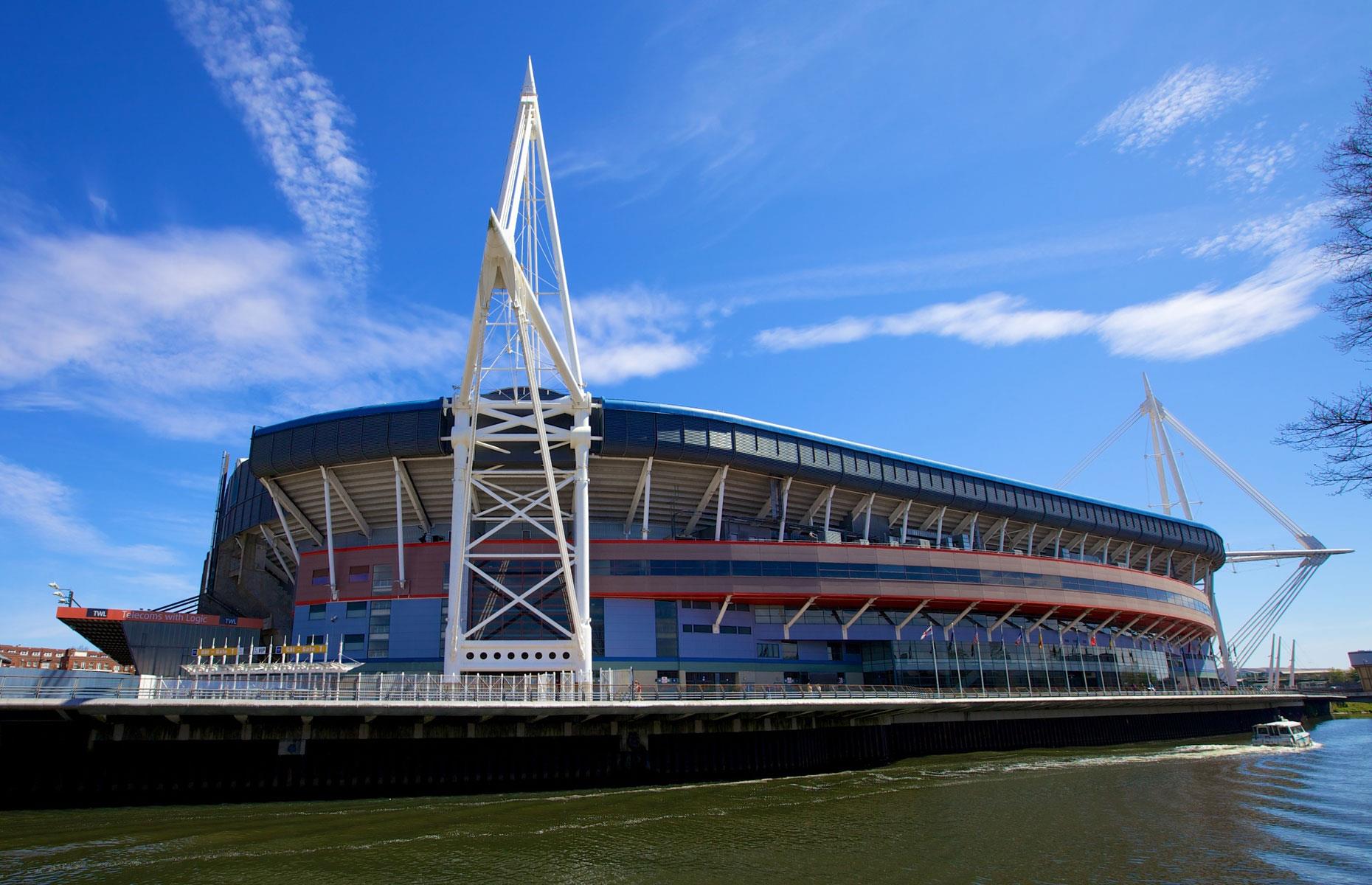 The Millennium Stadium in Wales's capital of Cardiff