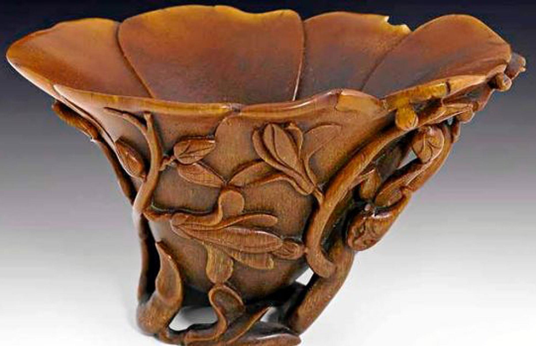 The 17th-century Chinese cup sold for $50,600 (£38.9k)