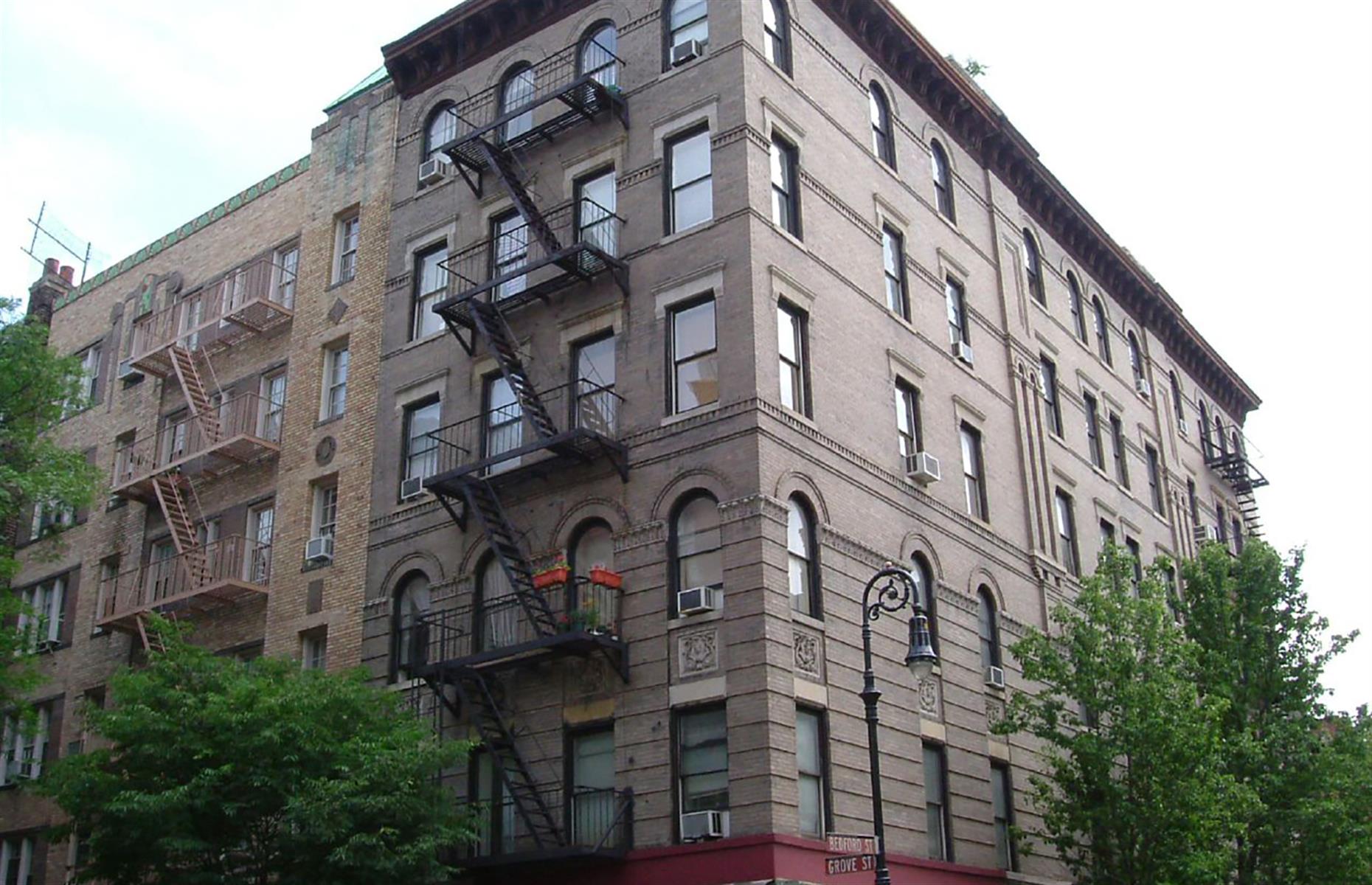 Friends: corner of Grove St and Bedford St, New York City, New York