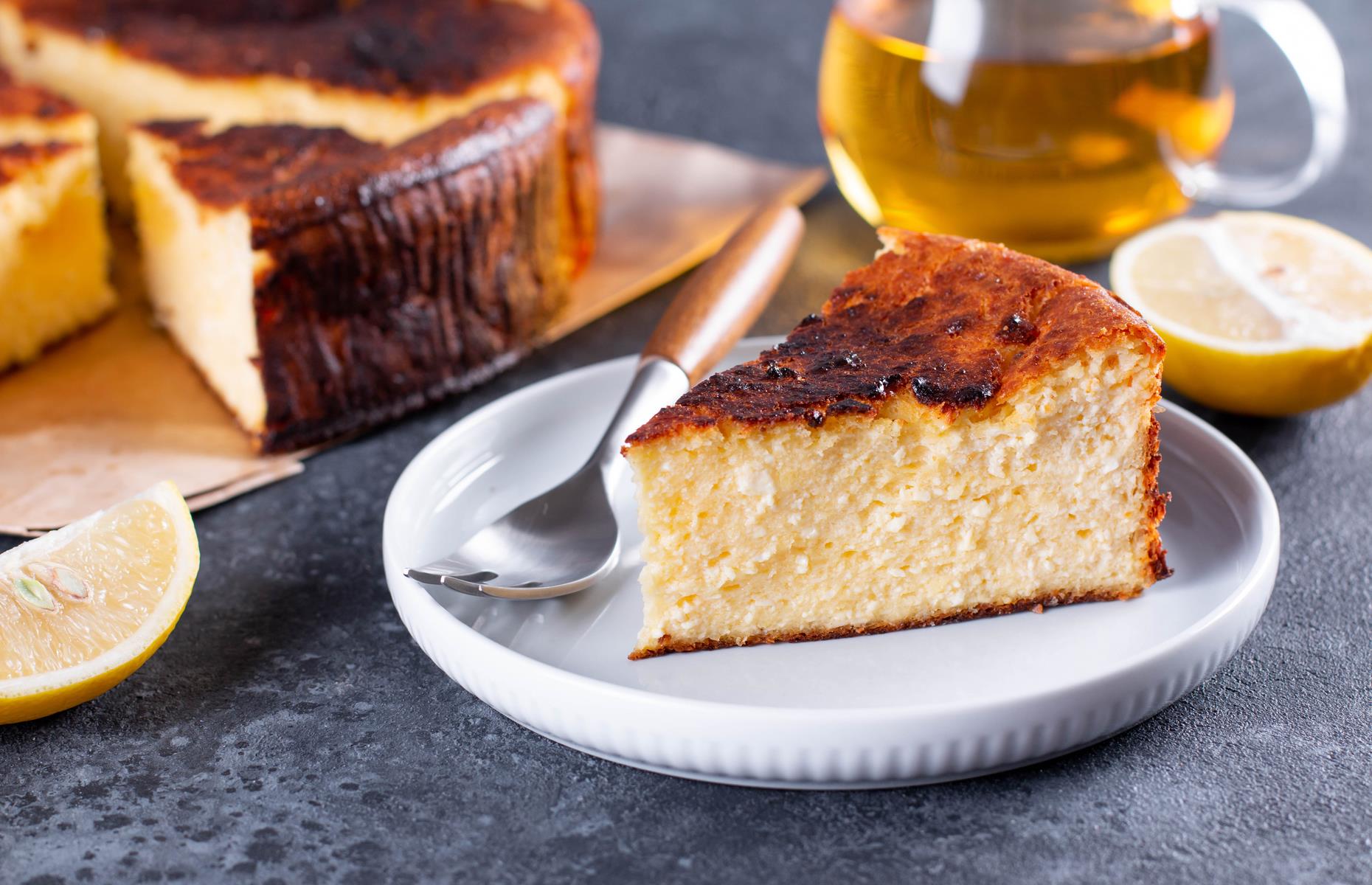 Easy burnt Basque cheesecake