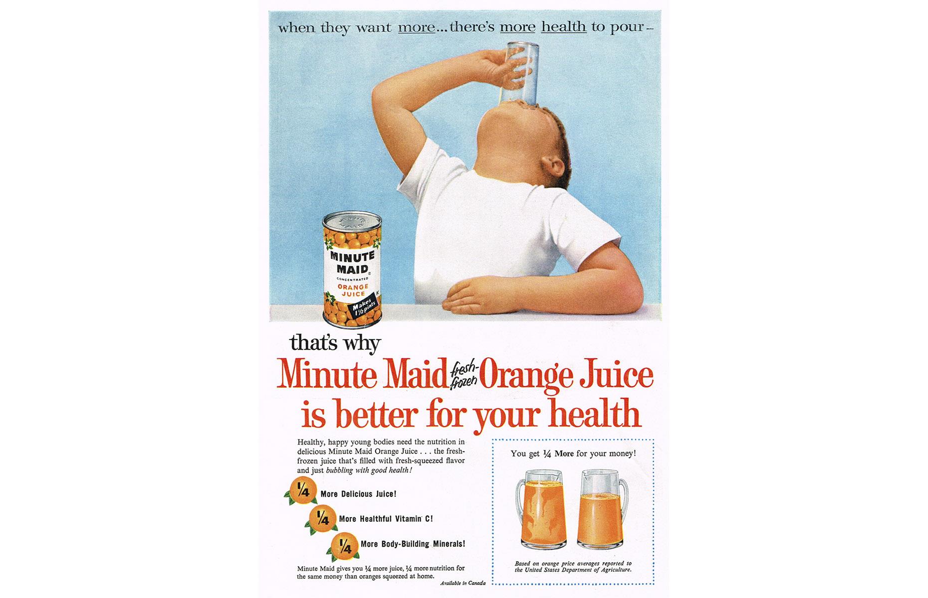 1950s: Minute Maid Orange Juice