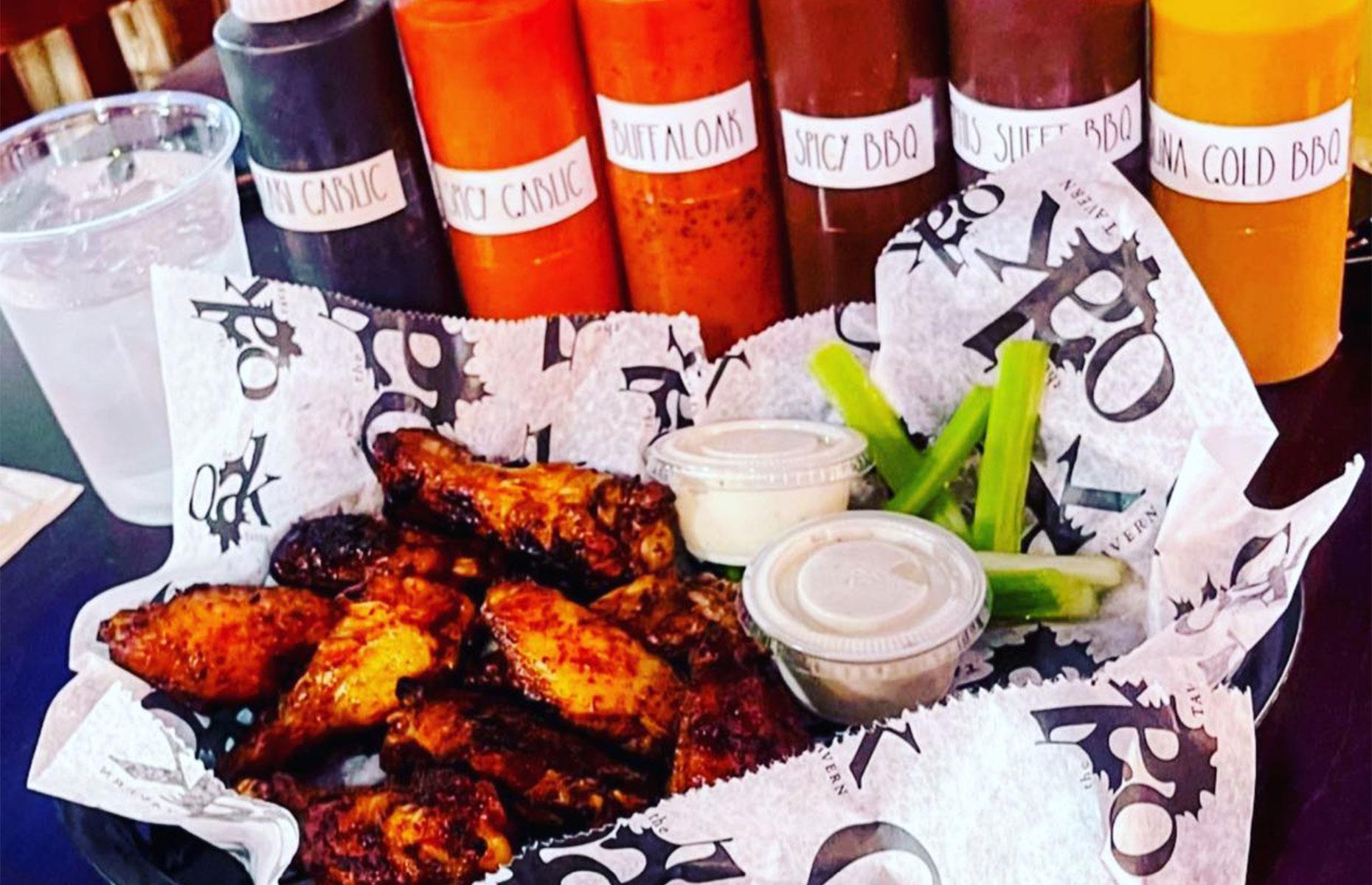 Ohio: jumbo wings, The Oak Tavern, Cincinnati