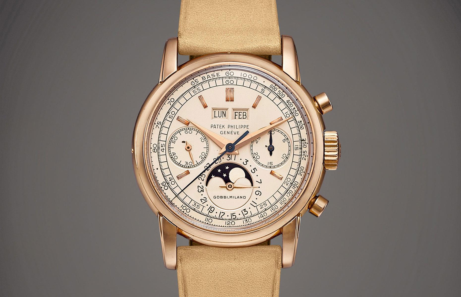 9. Patek Philippe Gobbi Milano Pink Gold Ref 2499: $7.68 million (£5.7m)