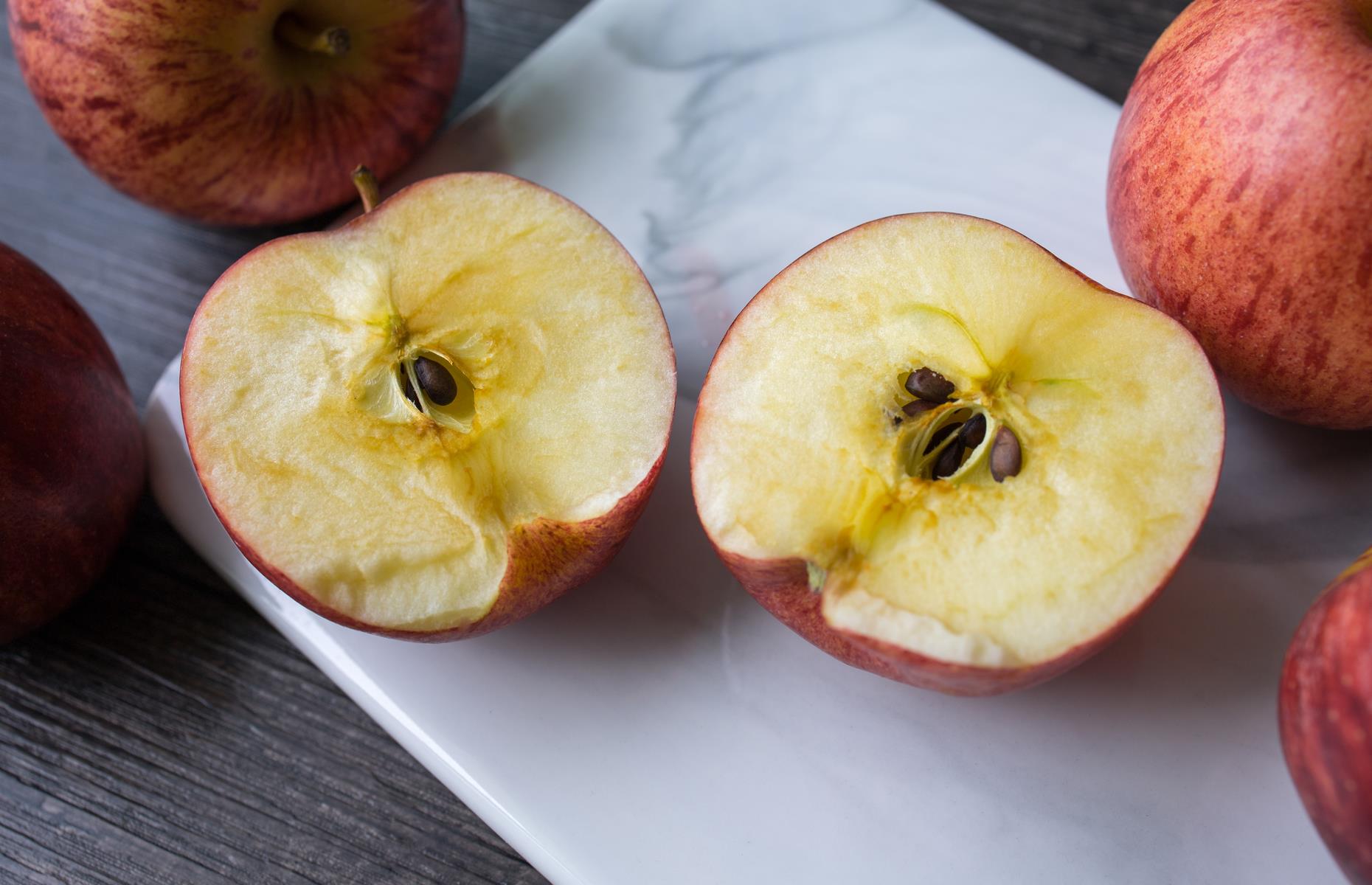 Why do cut apples go brown?