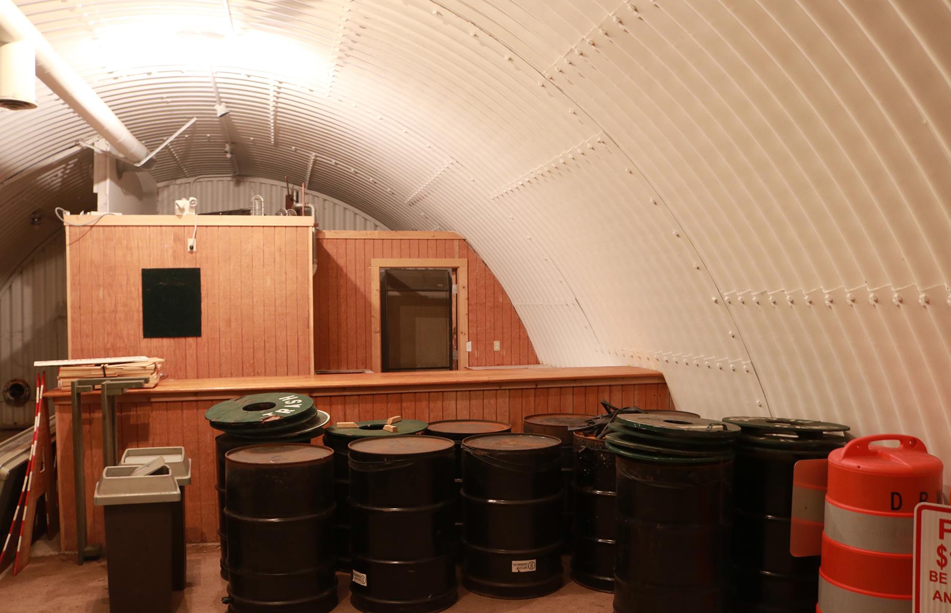 Inside the bunker