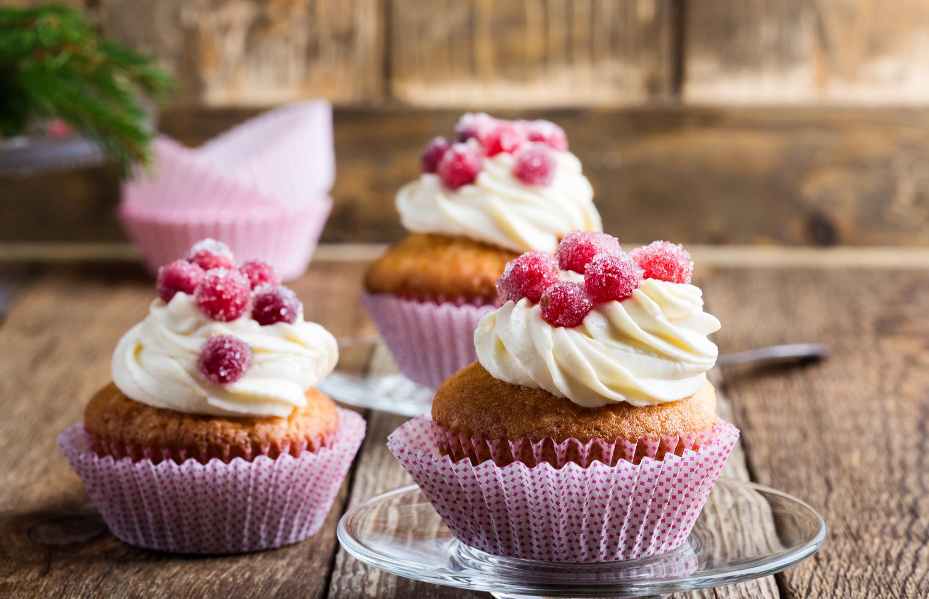 Cranberry cupcakes