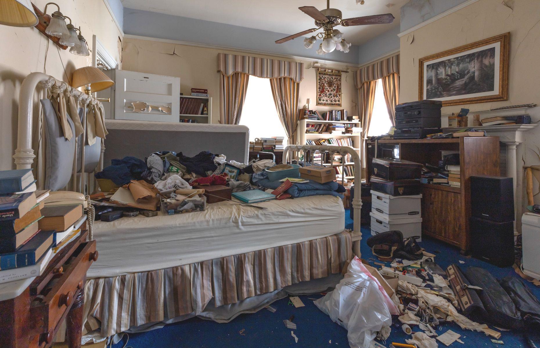 Awash with belongings