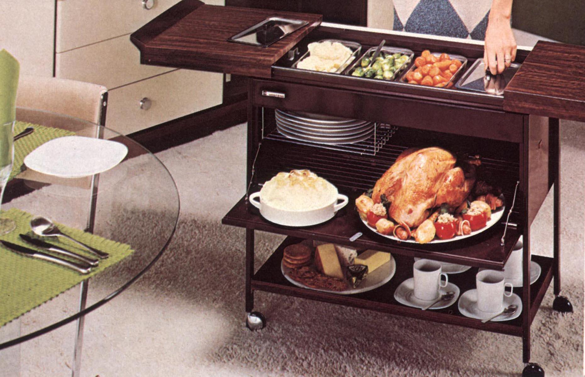 Heated hostess trolleys
