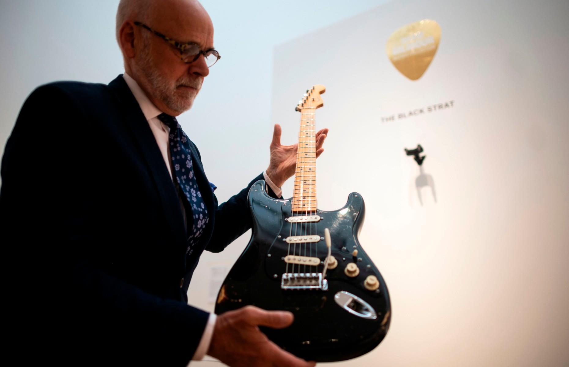 David Gilmour’s 'Black Strat' guitar: $3.97 million (£3m)