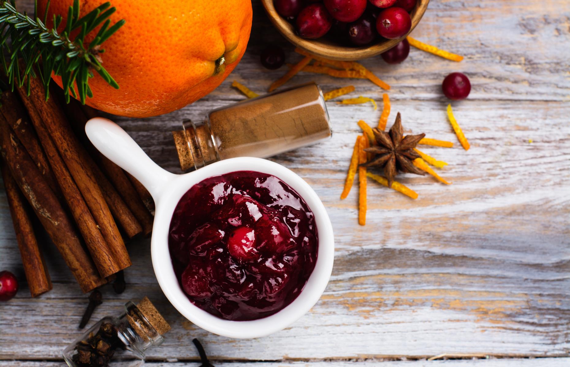 Homemade cranberry sauce