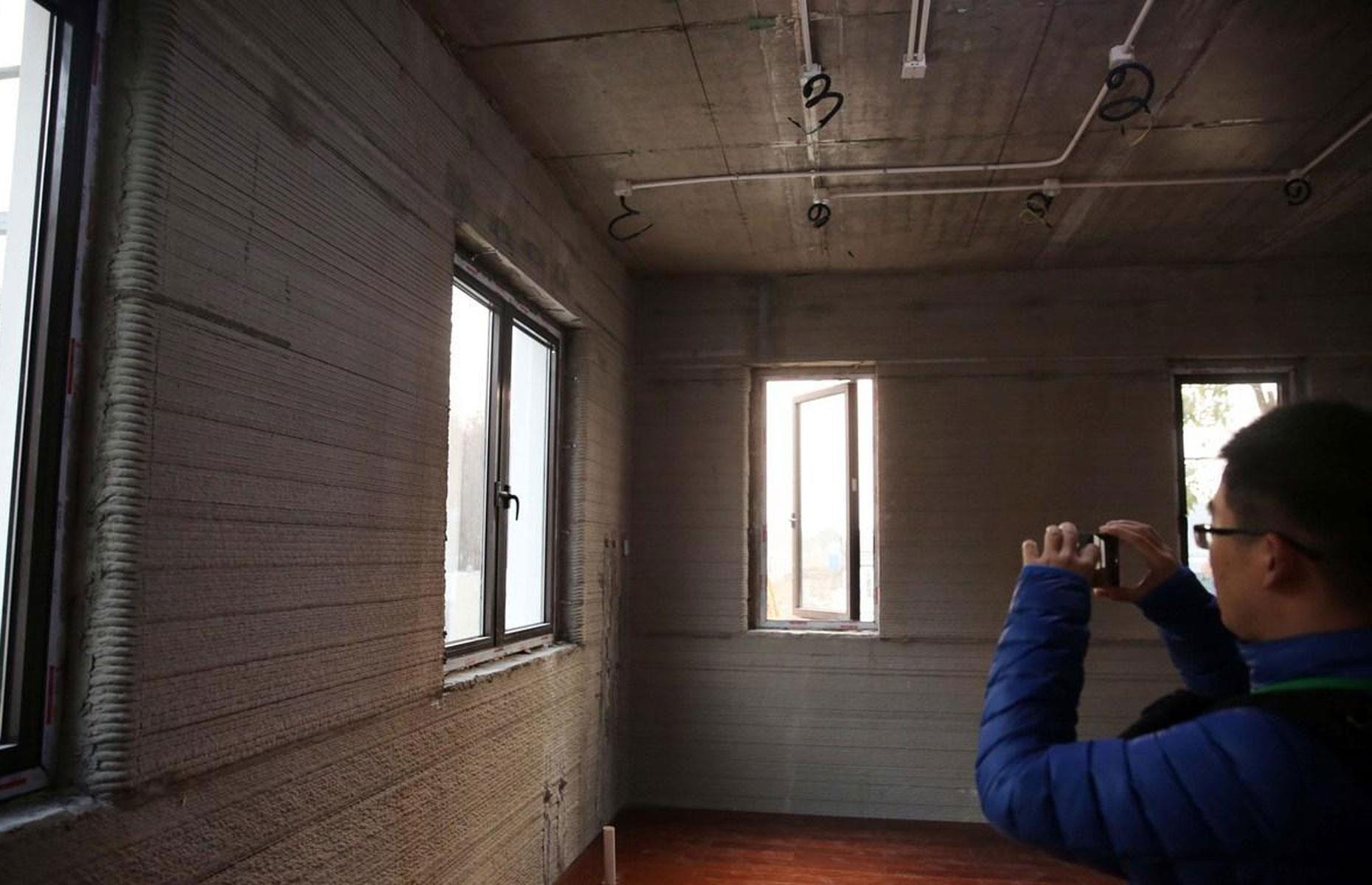 3D-printed apartment block