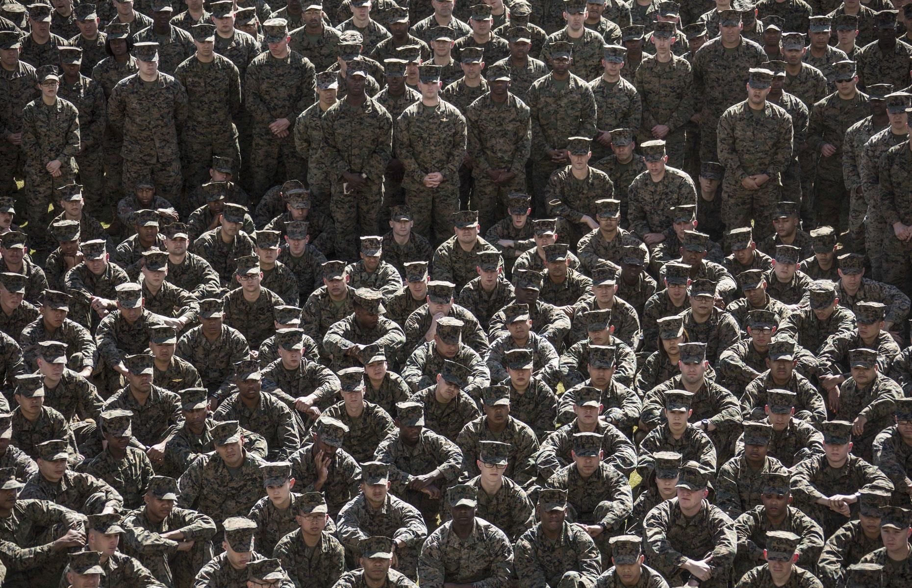 The US military has 1.3 million active personnel and 811,000 reservists