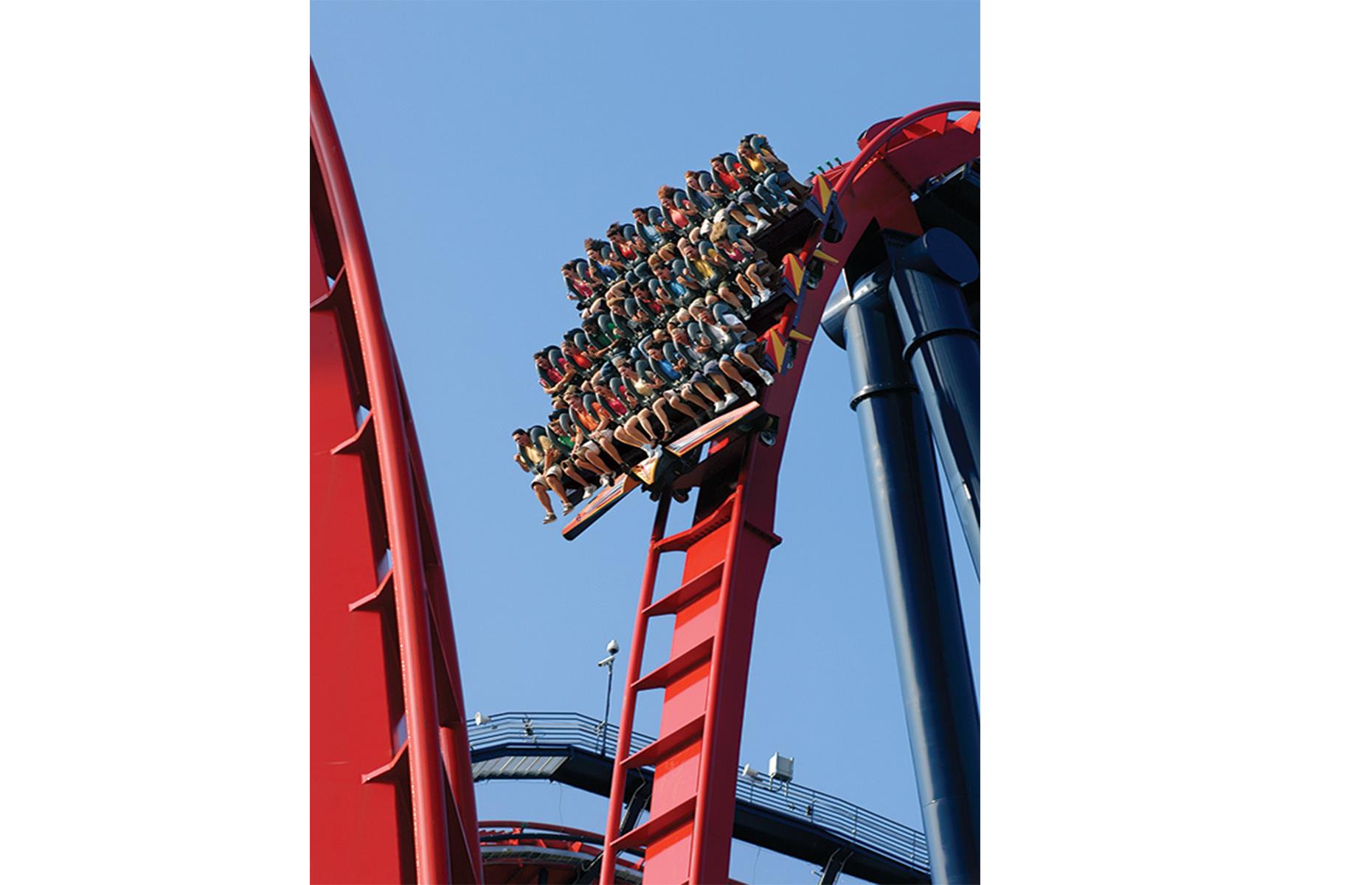 Hair raising rides. Парк Sheikra развлечений Флорида.