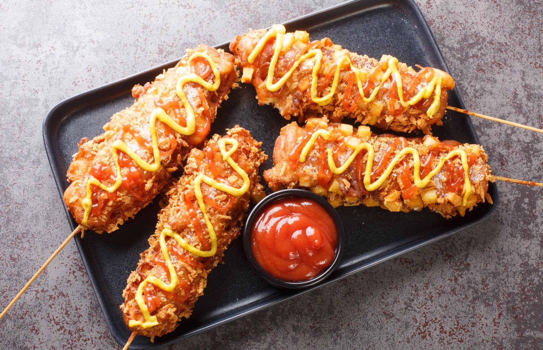 14. Corn dogs