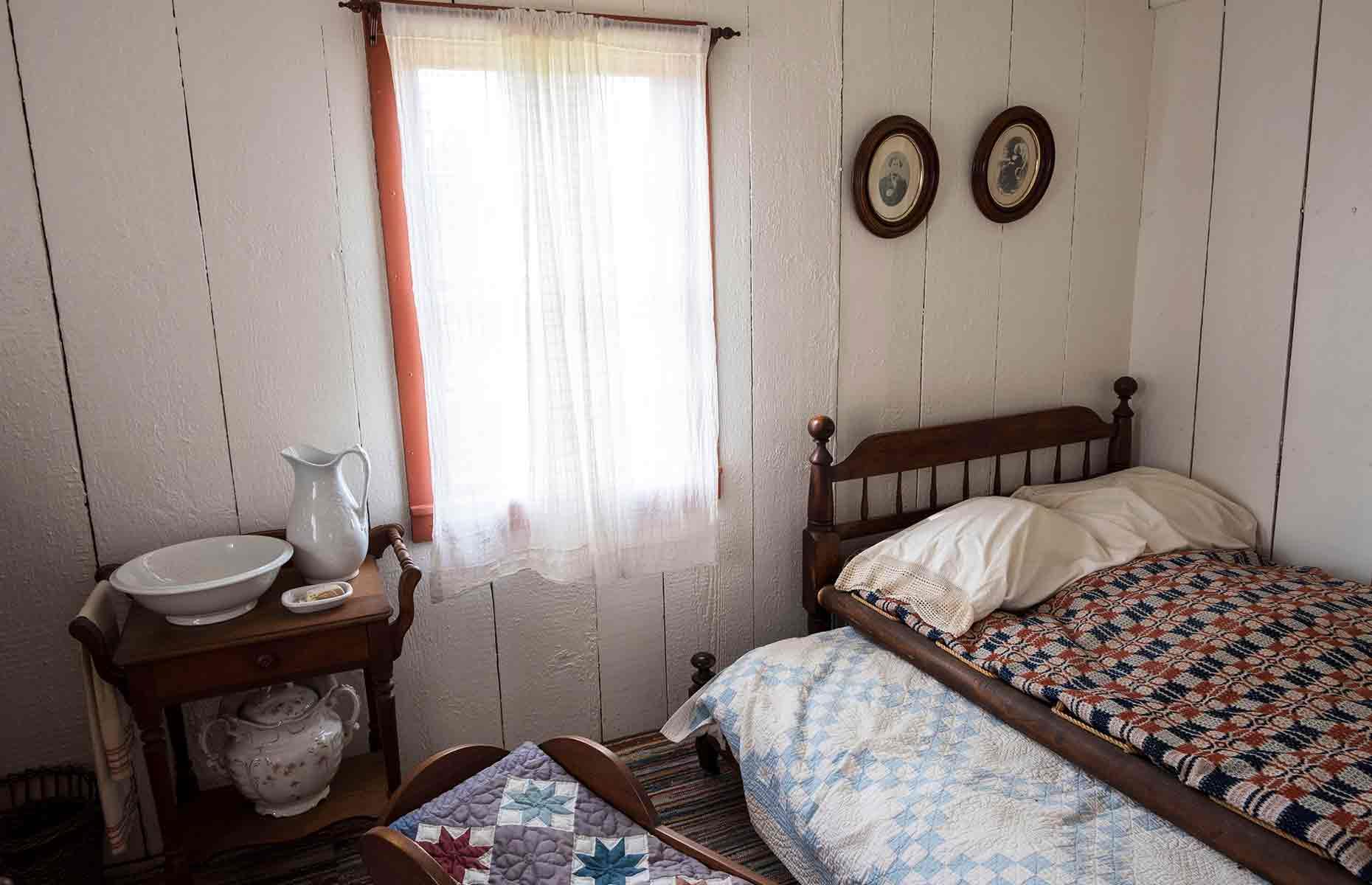 Herbert Hoover's quaint cottage in West Branch, Iowa