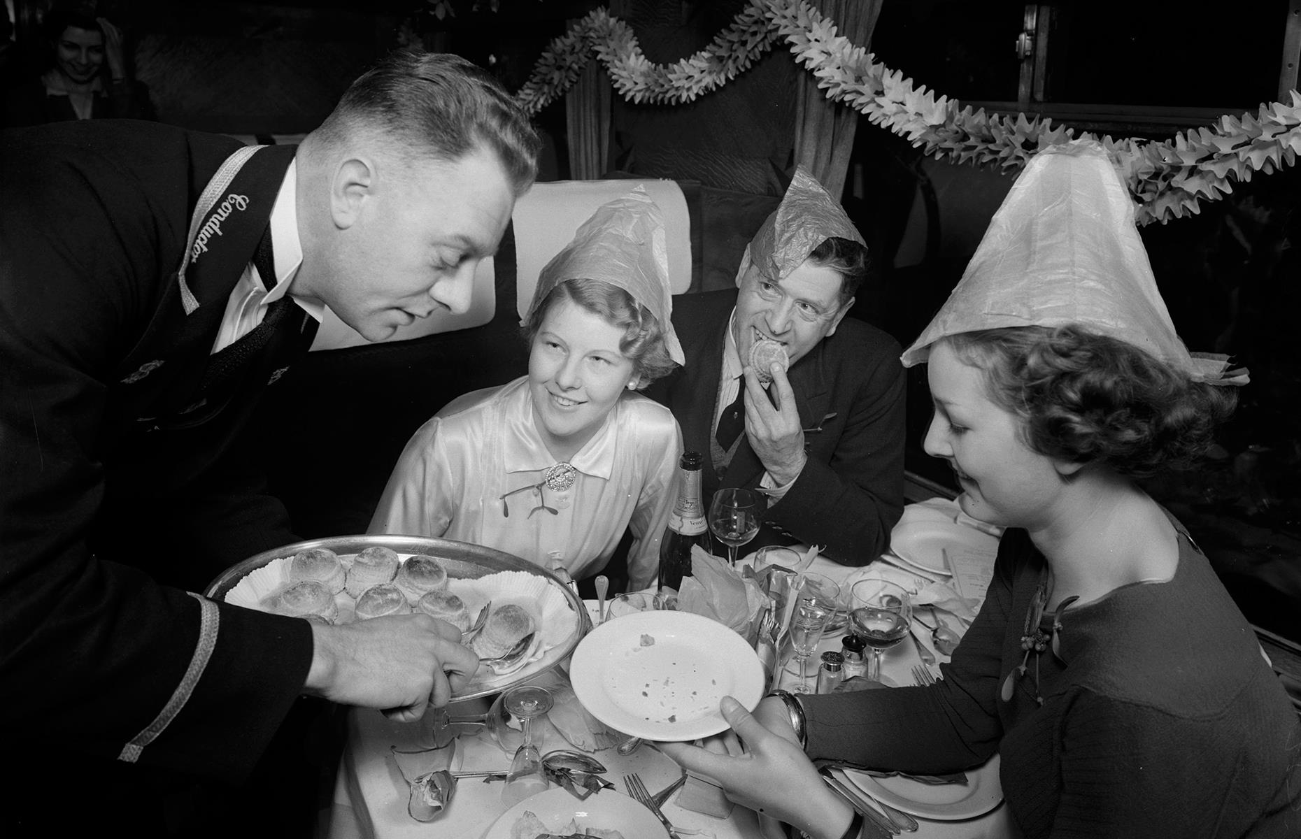 1930s: a festive feast on the railway