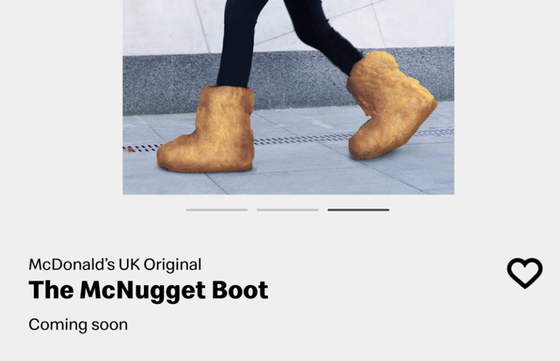 McDonalds kicks off April Fools' Day with the McNugget Boot