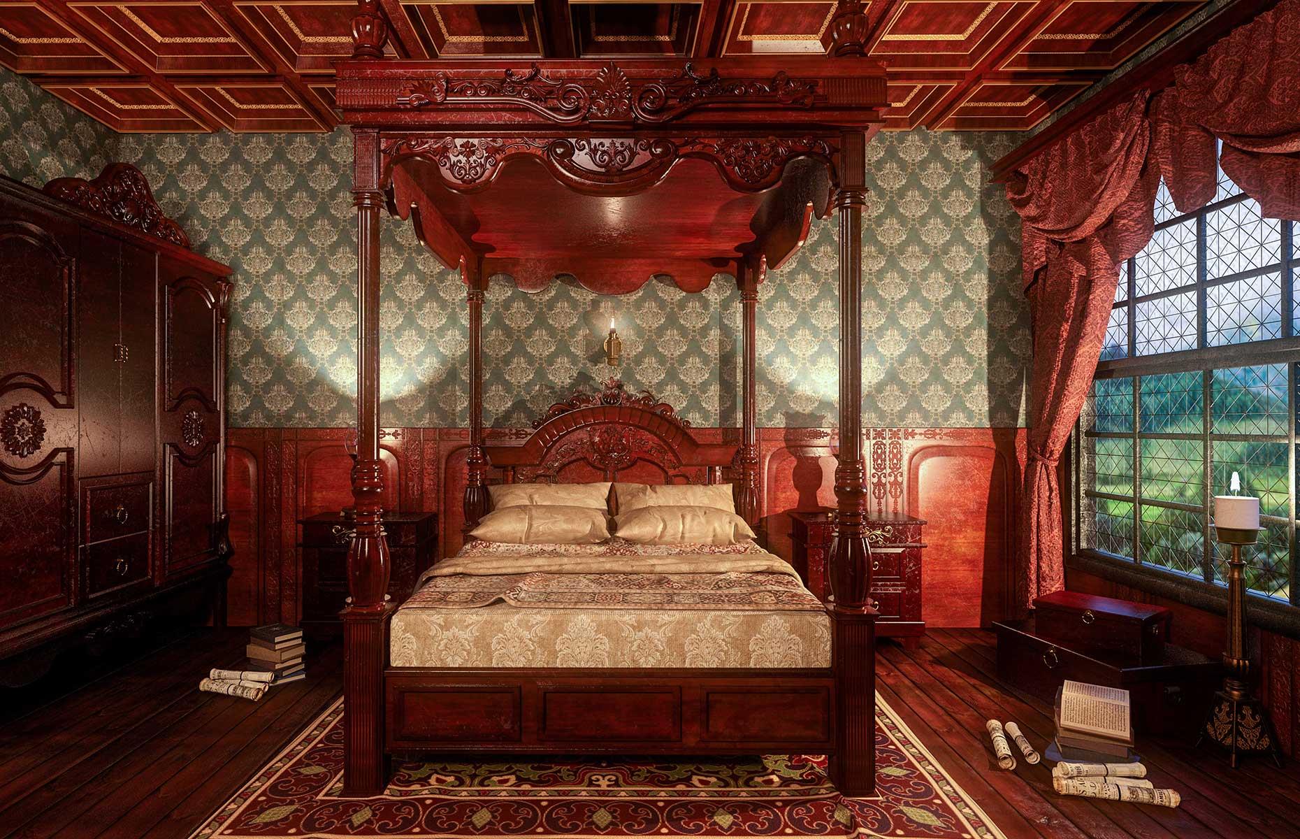 Four-poster beds: 1200s – 1500s