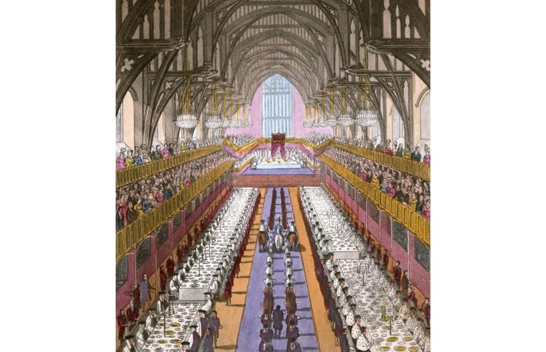 10. George IV's coronation banquet, 1821 