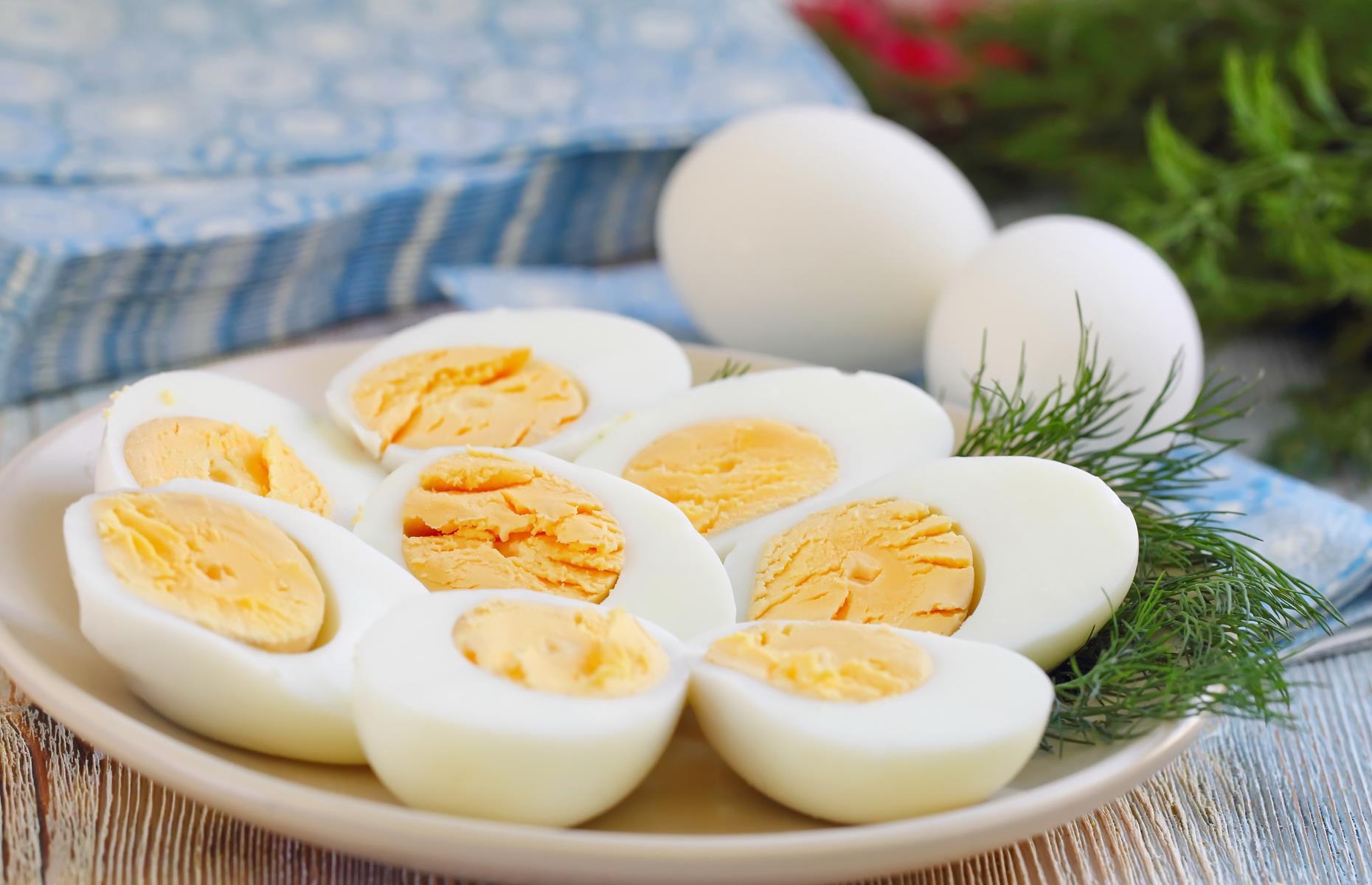 Hard-boiled eggs