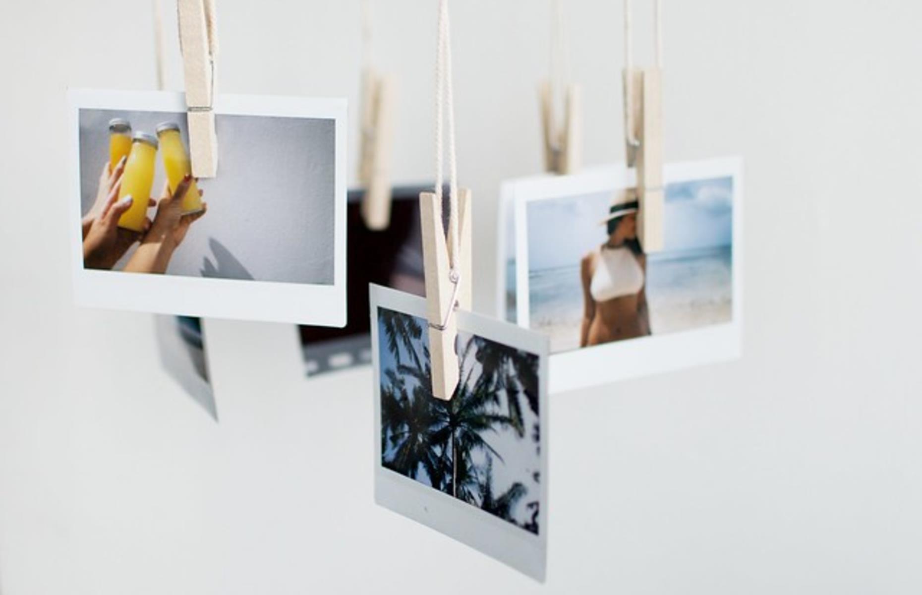 Hanging photo displays