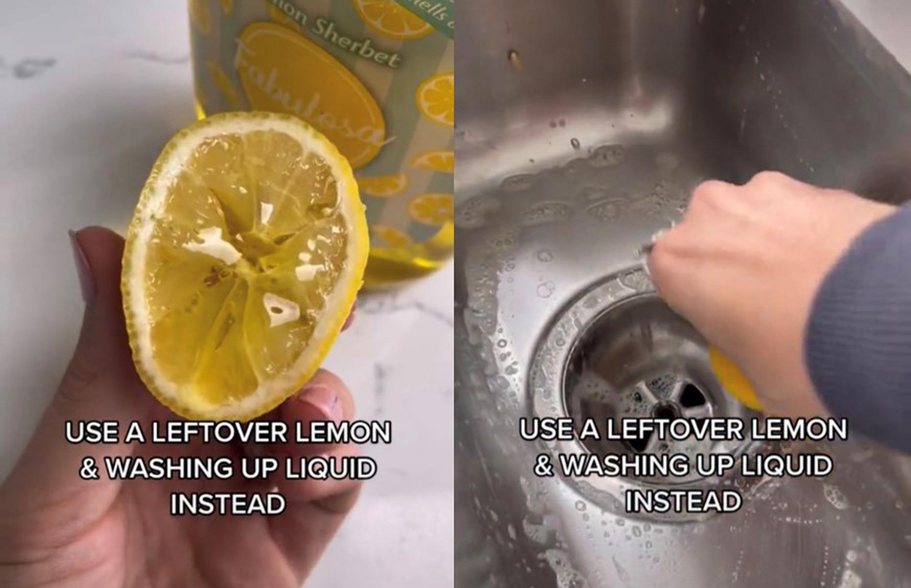 Limpia tu fregadero con un limón 