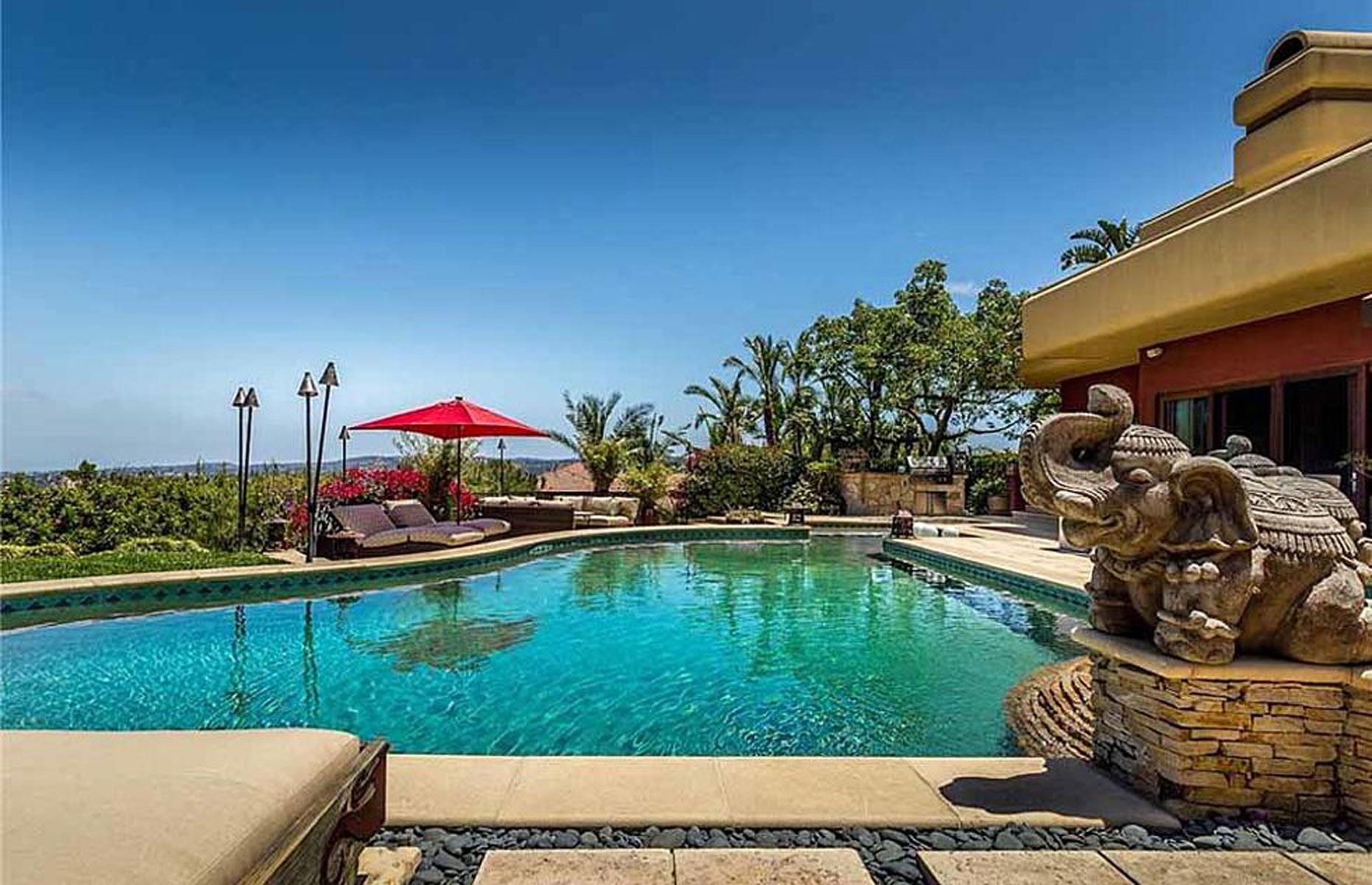 Tommy Lee's hillside villa, California, USA