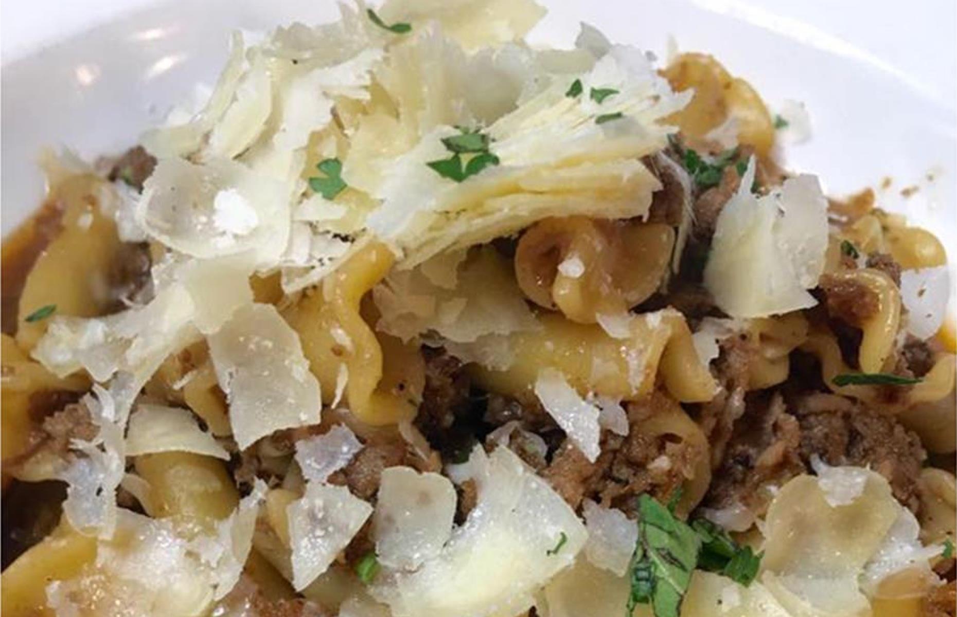 Oklahoma: Italian sausage pasta, Stella, Oklahoma City