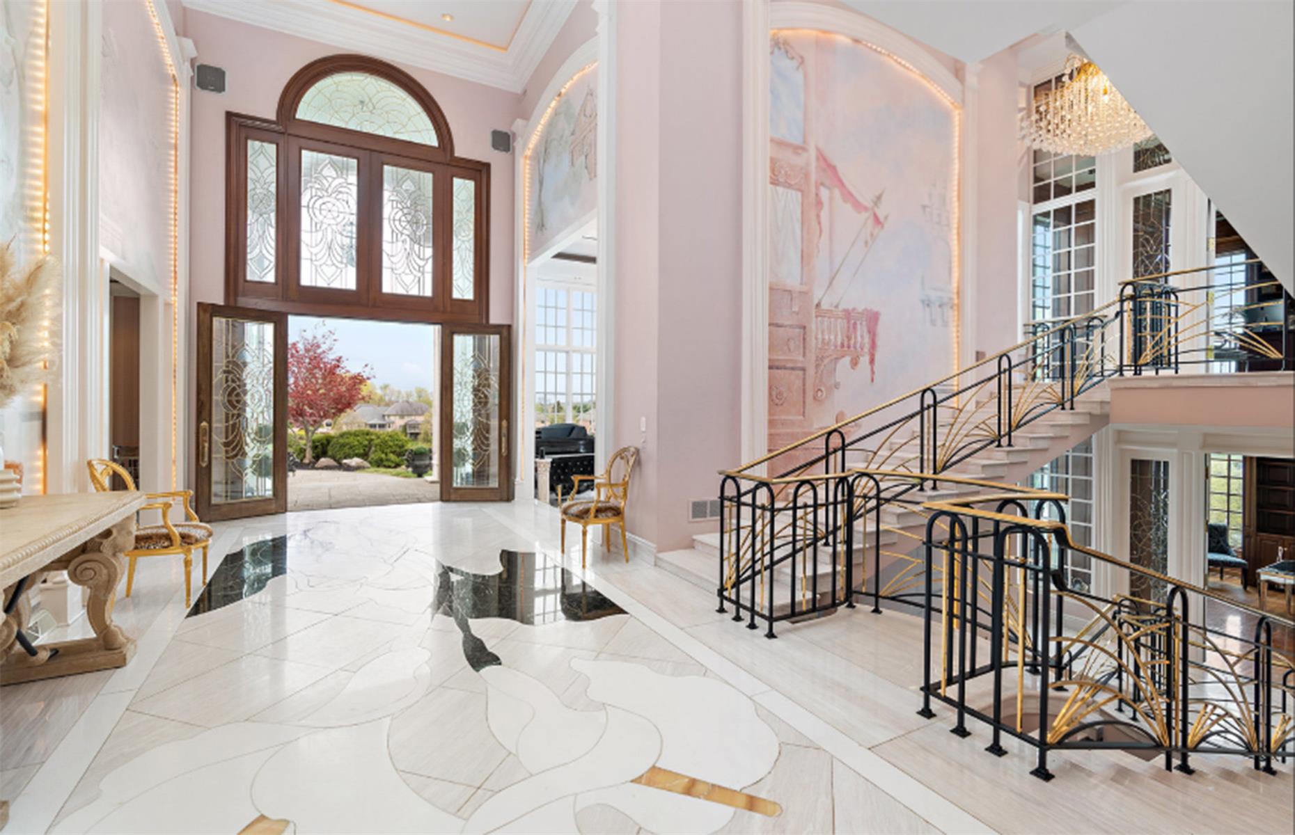 Luxury mansion with basement village, Pennsylvania, USA