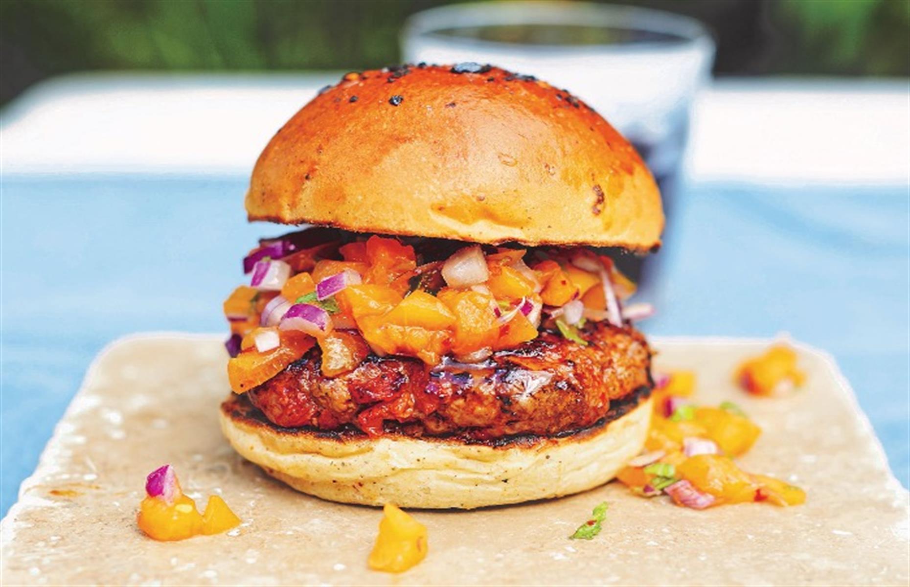 Minced lamb: lamb and chorizo burger