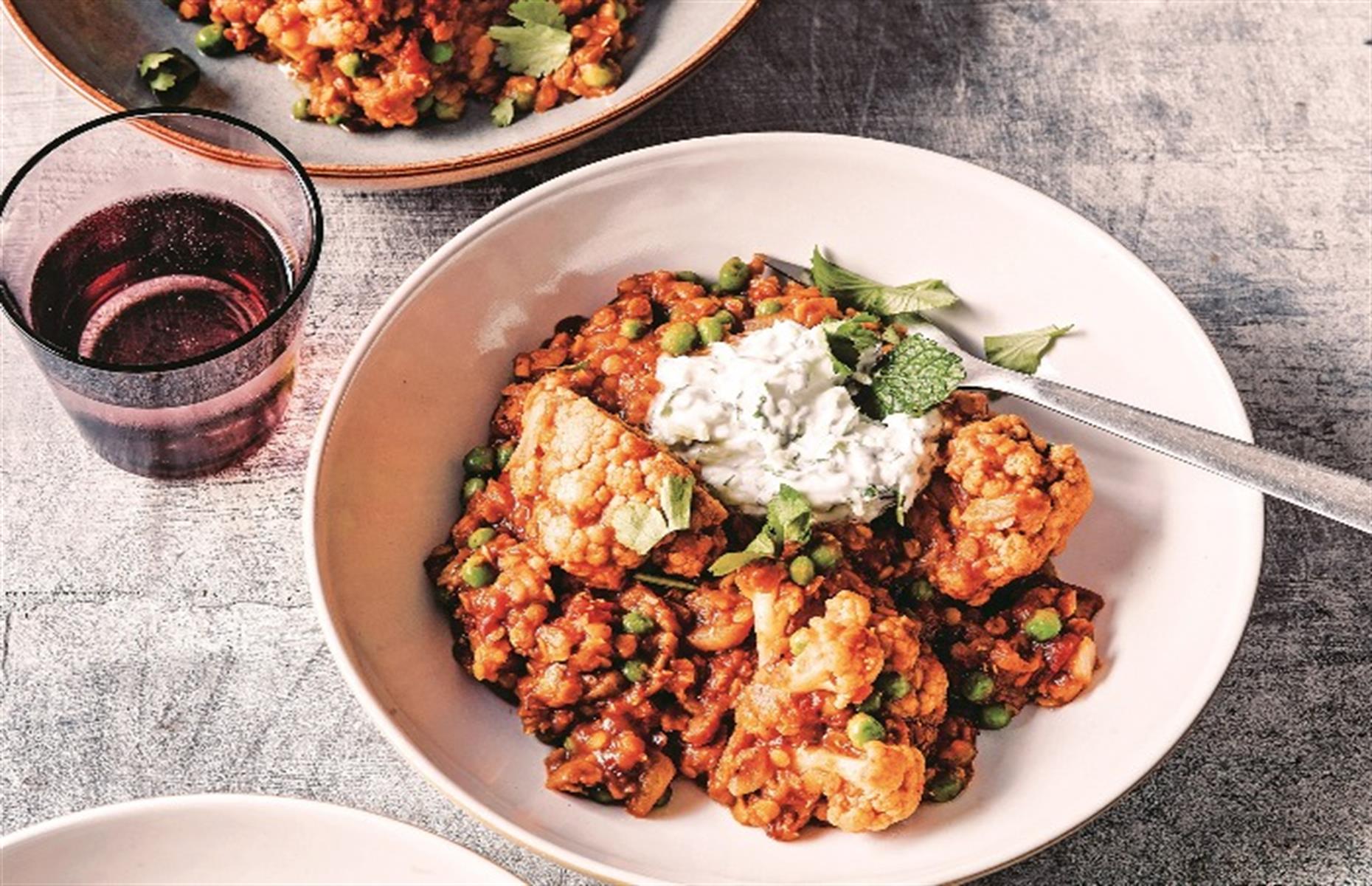 Cauliflower dhansak