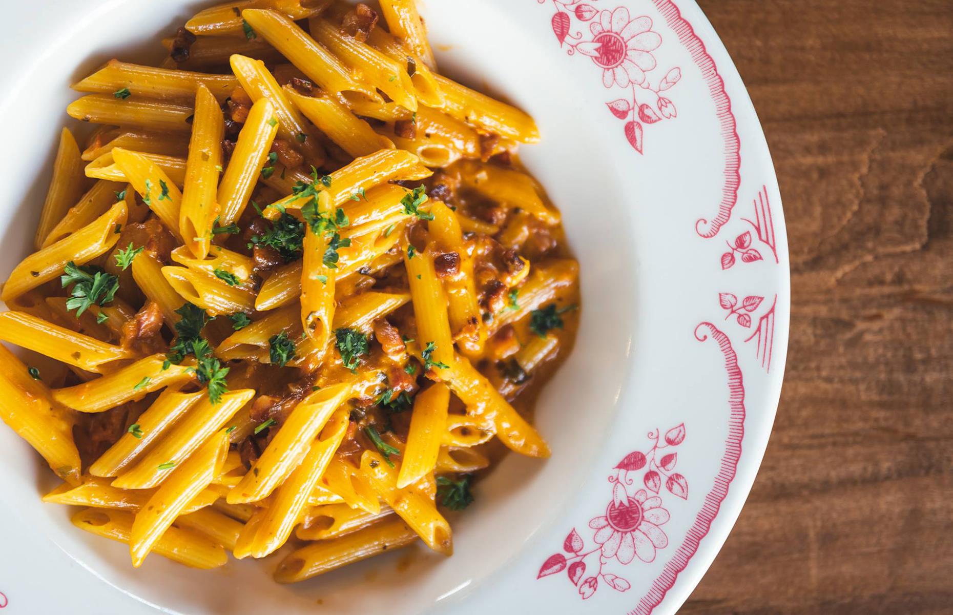 North Carolina: penne alla vodka, Mama Ricotta's, Charlotte