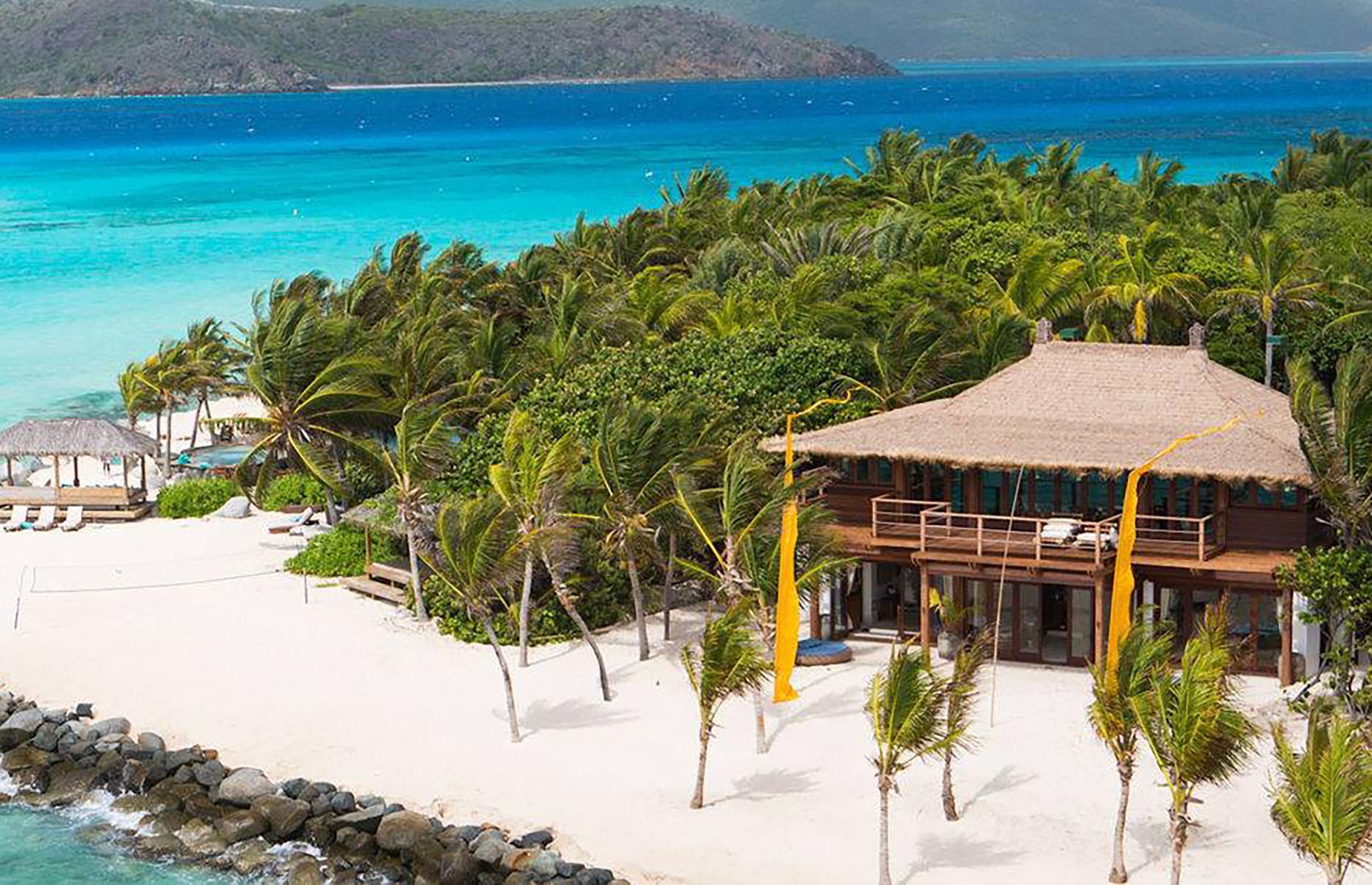 Richard Branson's private paradise, Necker Island, British Virgin Islands 