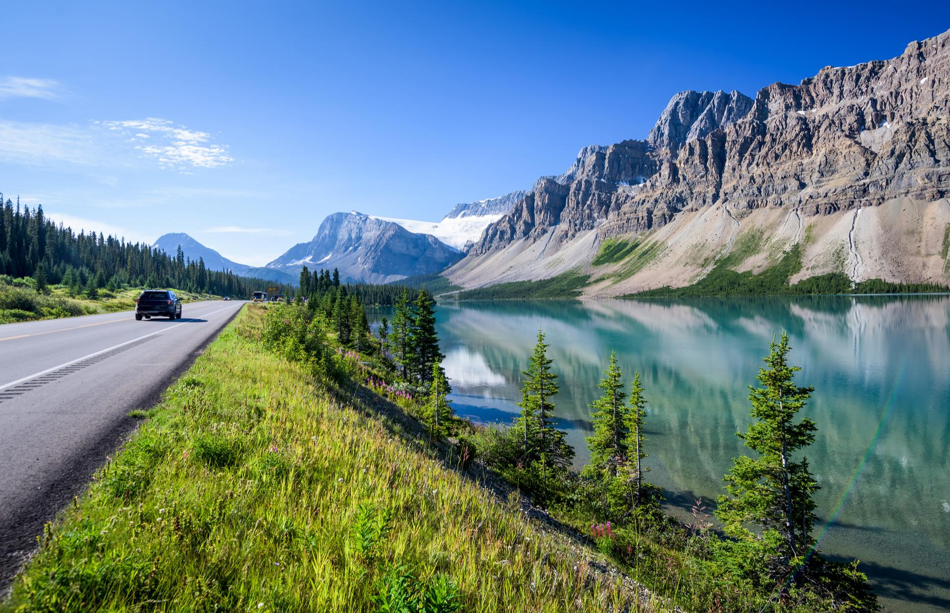 Alberta canada. Icefields Parkway Канада. Шоссе Icefields Parkway. Национальный парк Банф Канада дорога. Провинция Альберта Канада.