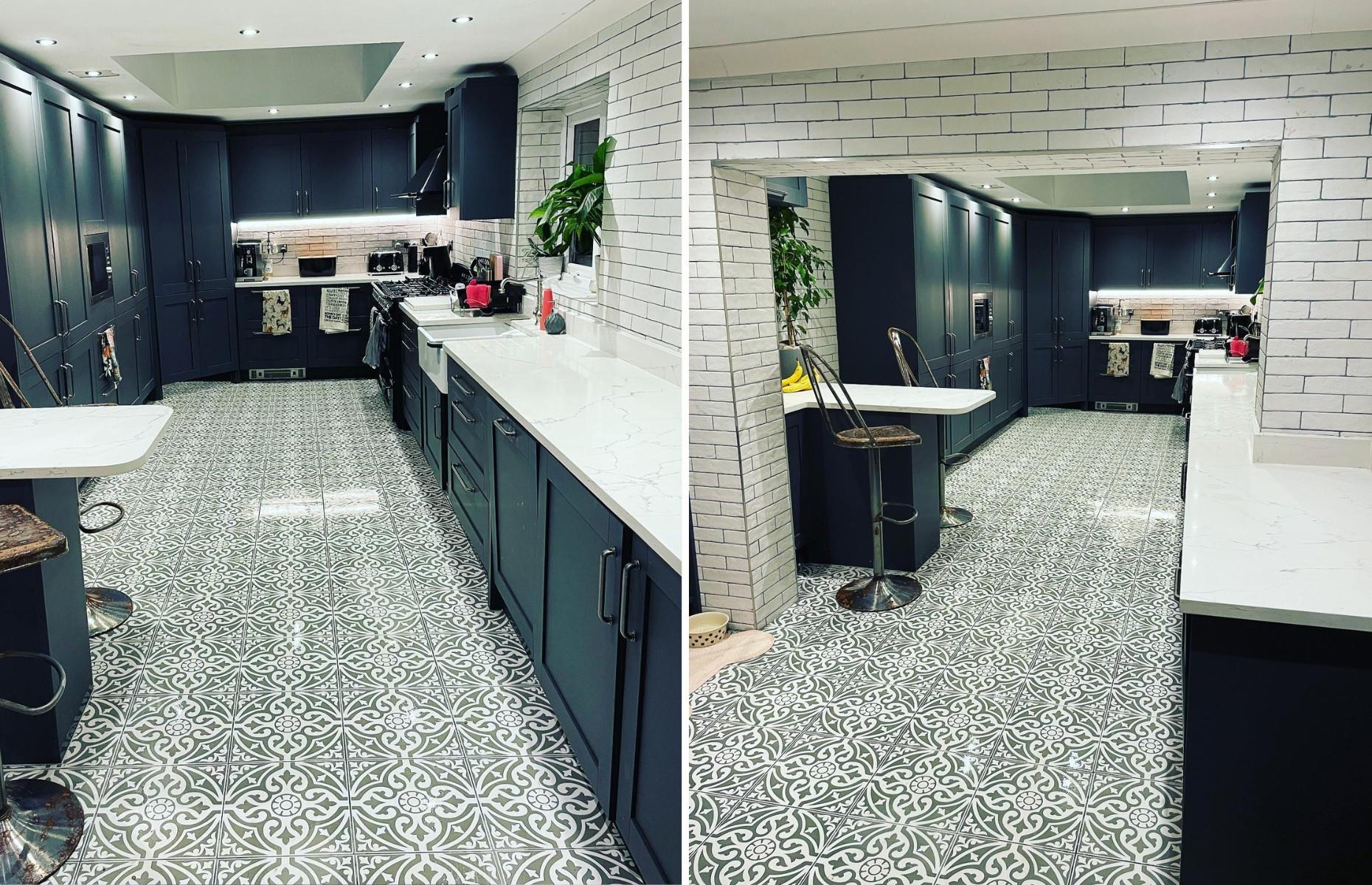Garage-to-kitchen renovation