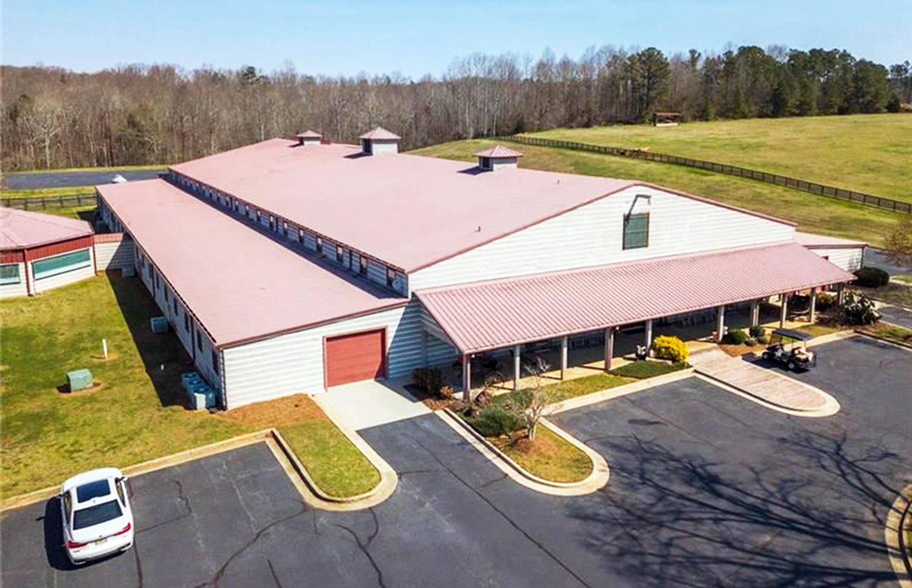 Mansion with characterful car barn, Georgia, USA