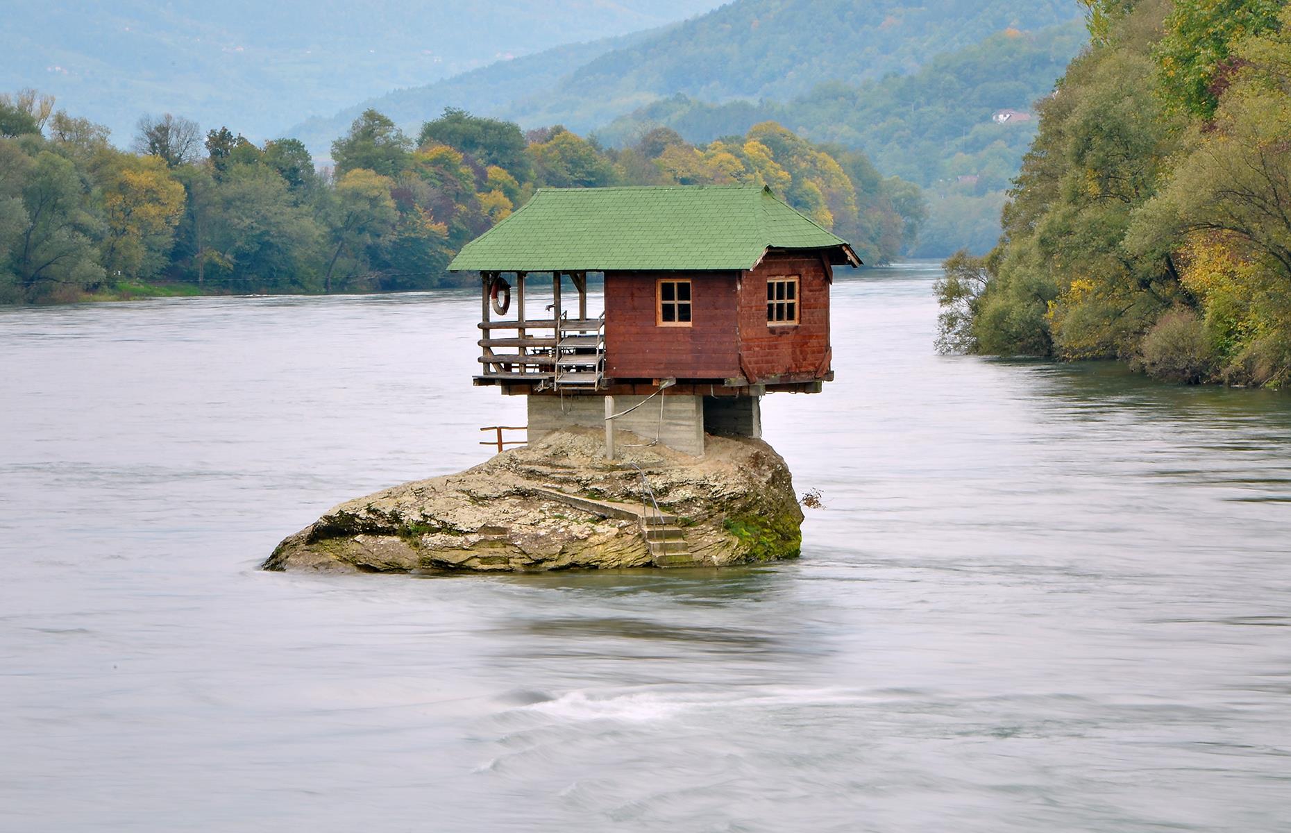 Drina river house, Bajina Basta, Serbia