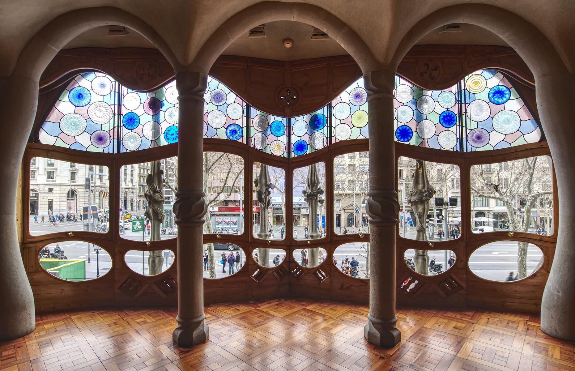 1900s: Gaudí's remodelled Casa Batlló, Catalonia, Spain