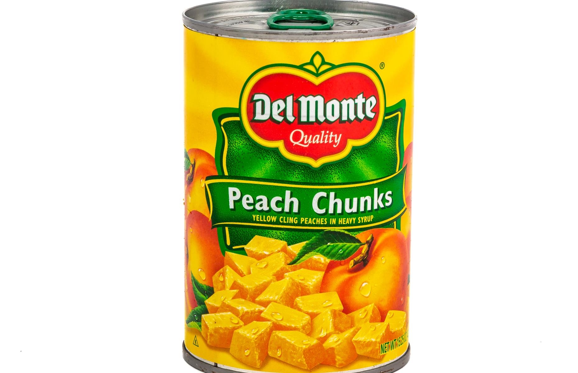13. Del Monte canned peaches (16.4% sugar) 