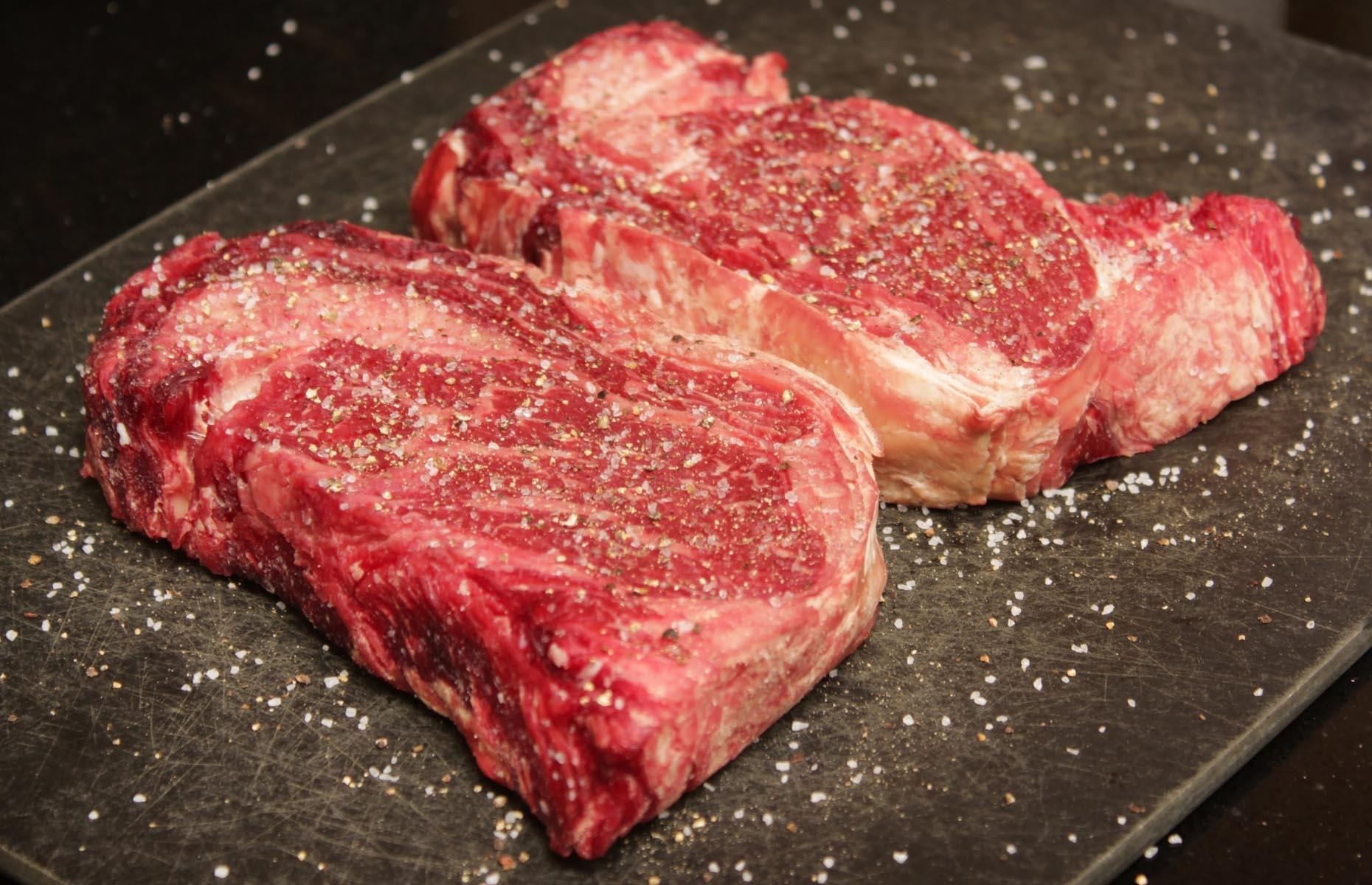 Season steak to help caramelisation