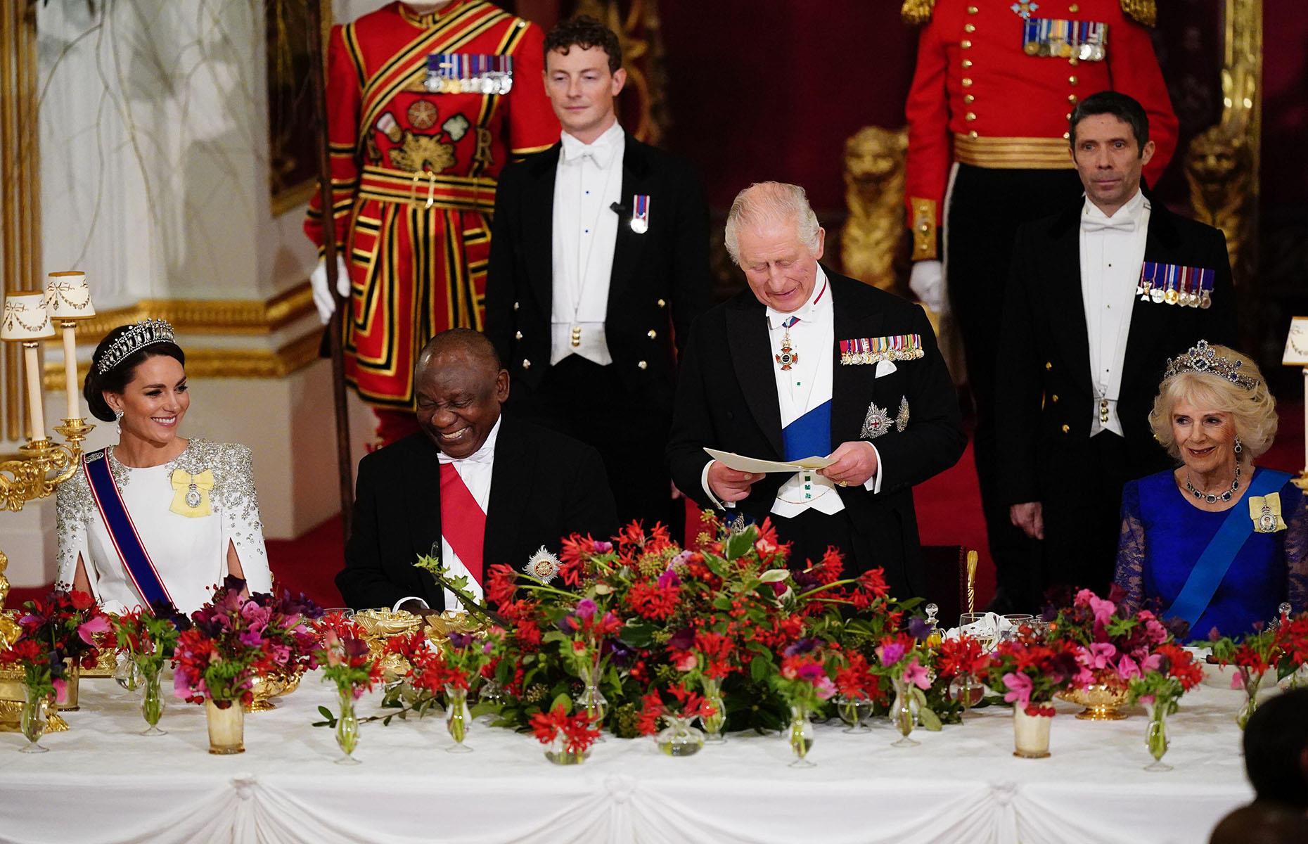 15. South Africa state banquet at Buckingham Palace