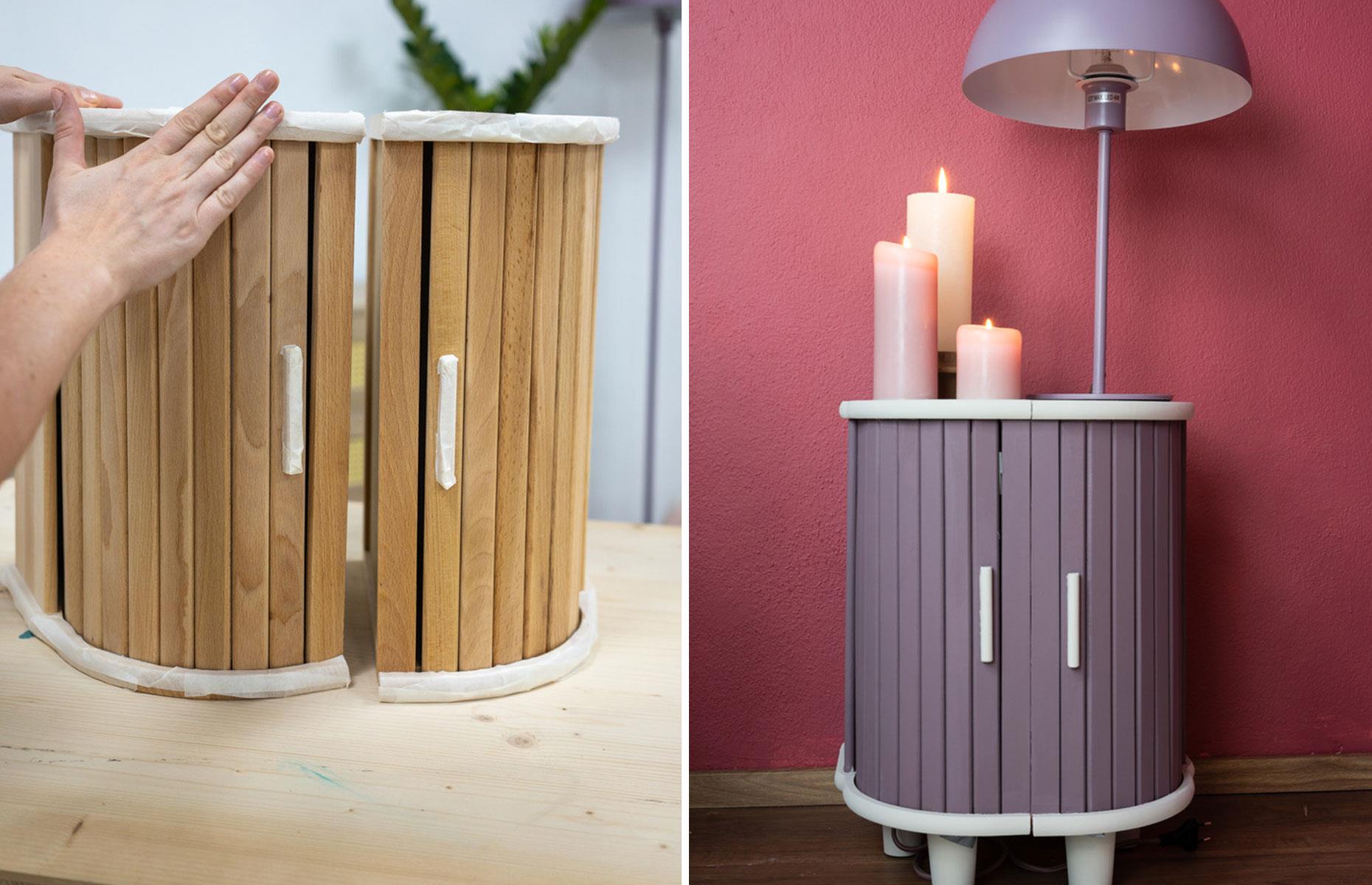 Fashion a side table from MAGASIN bread bins