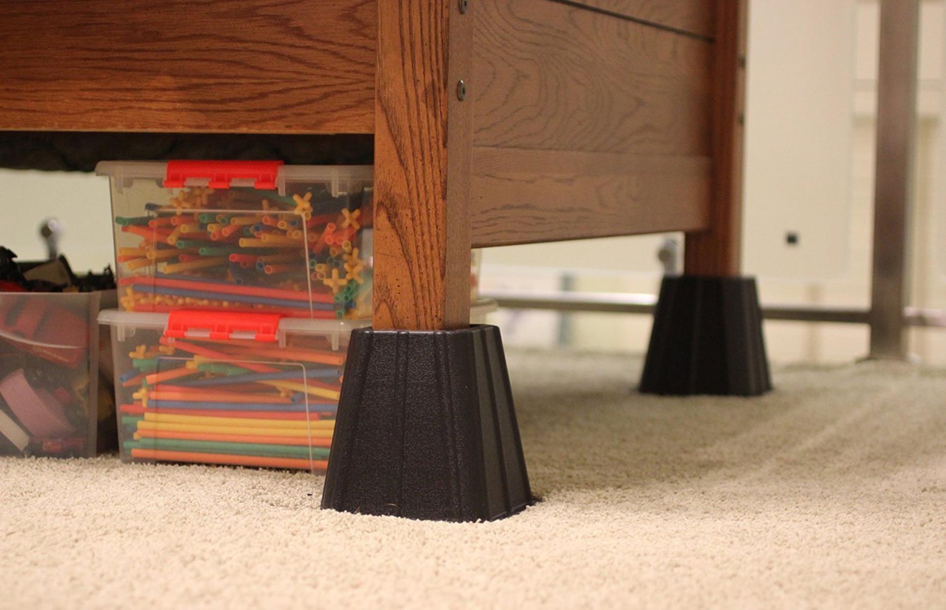 Raise your bed for storage