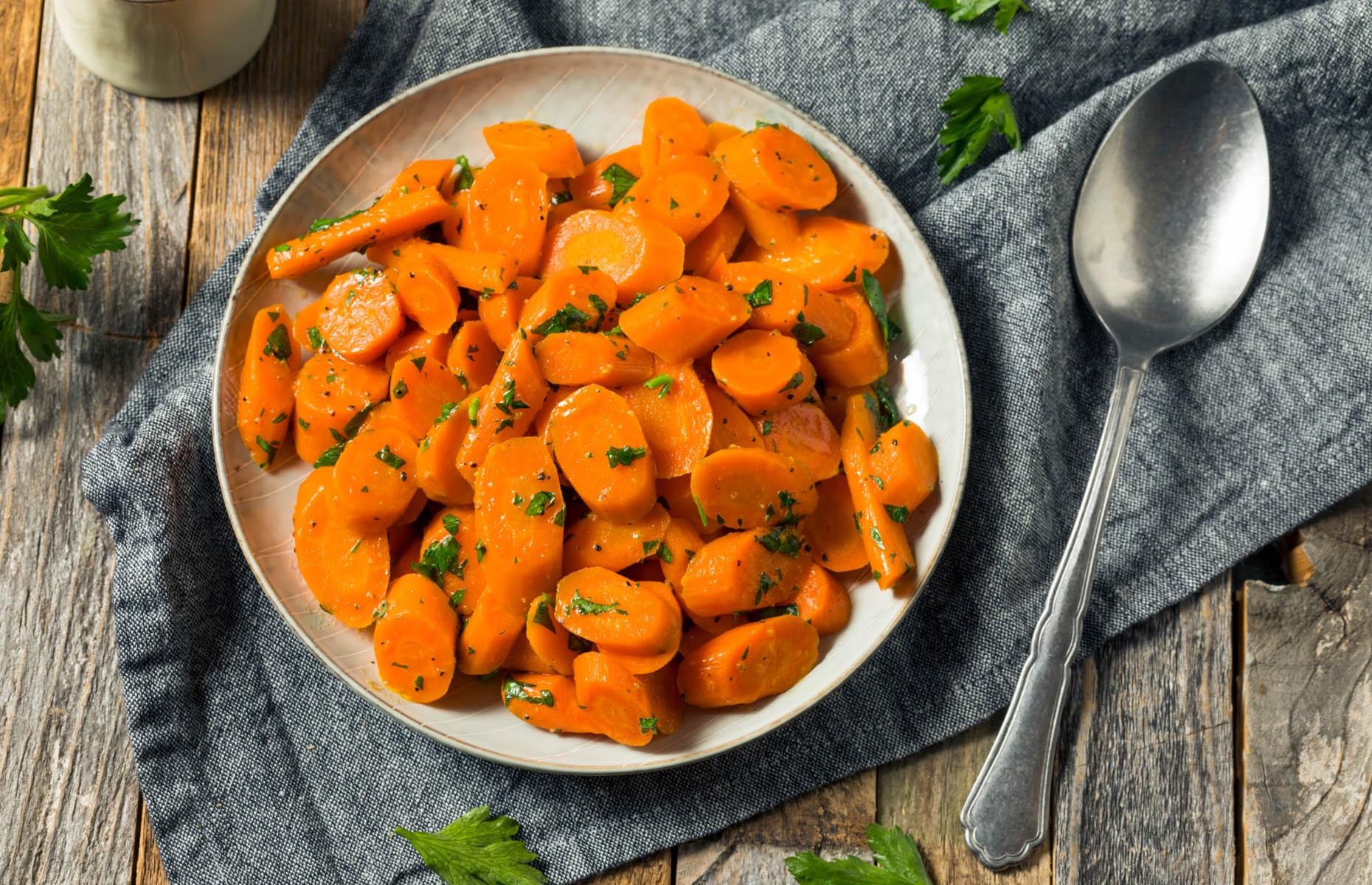 Butter and sugar transform carrots
